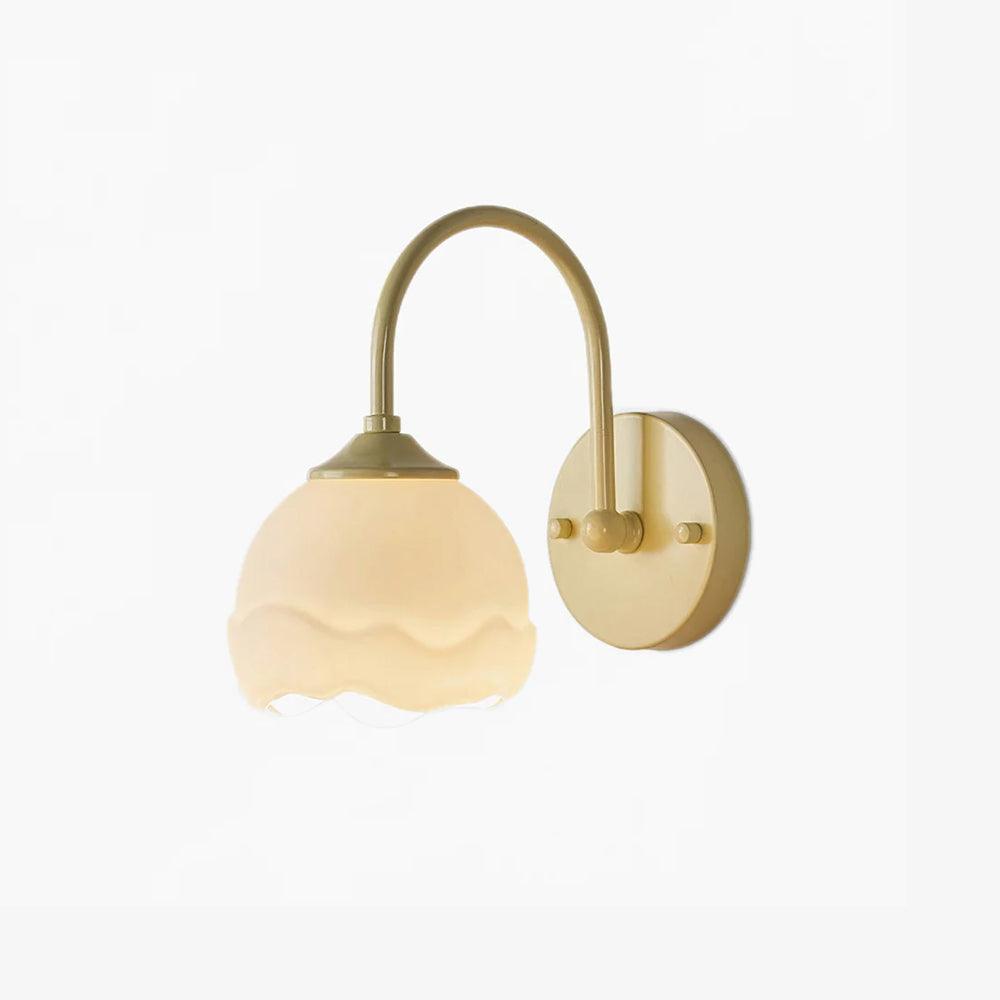 Milk White Floral Wall Lamp - Blowlighting