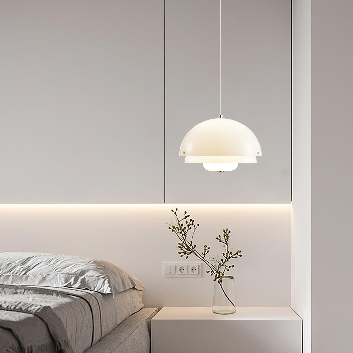 Milk White Layer Pendant Lamp - Blowlighting