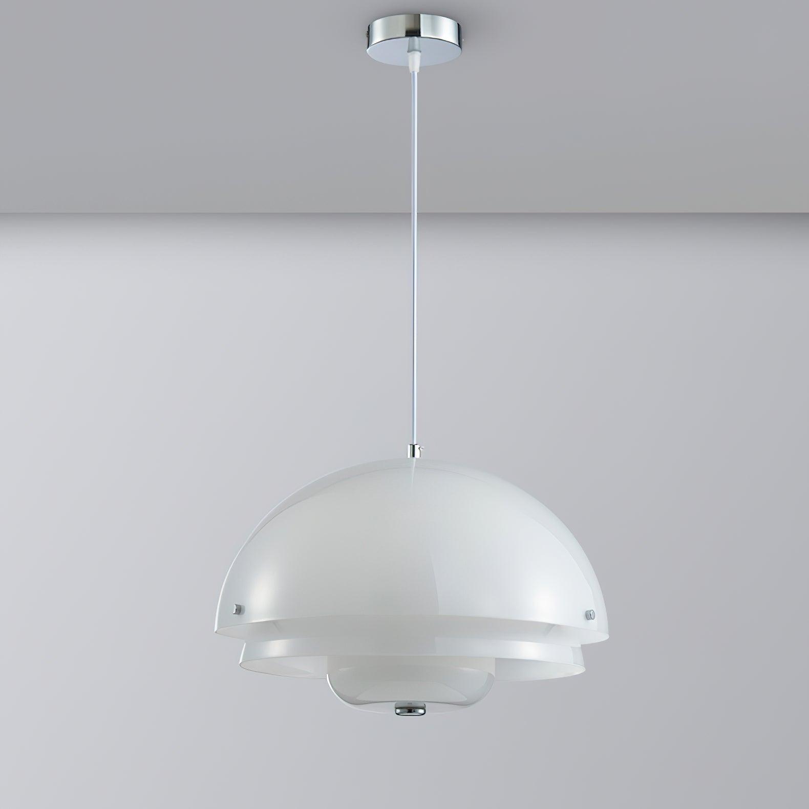 Milk White Layer Pendant Lamp - Blowlighting