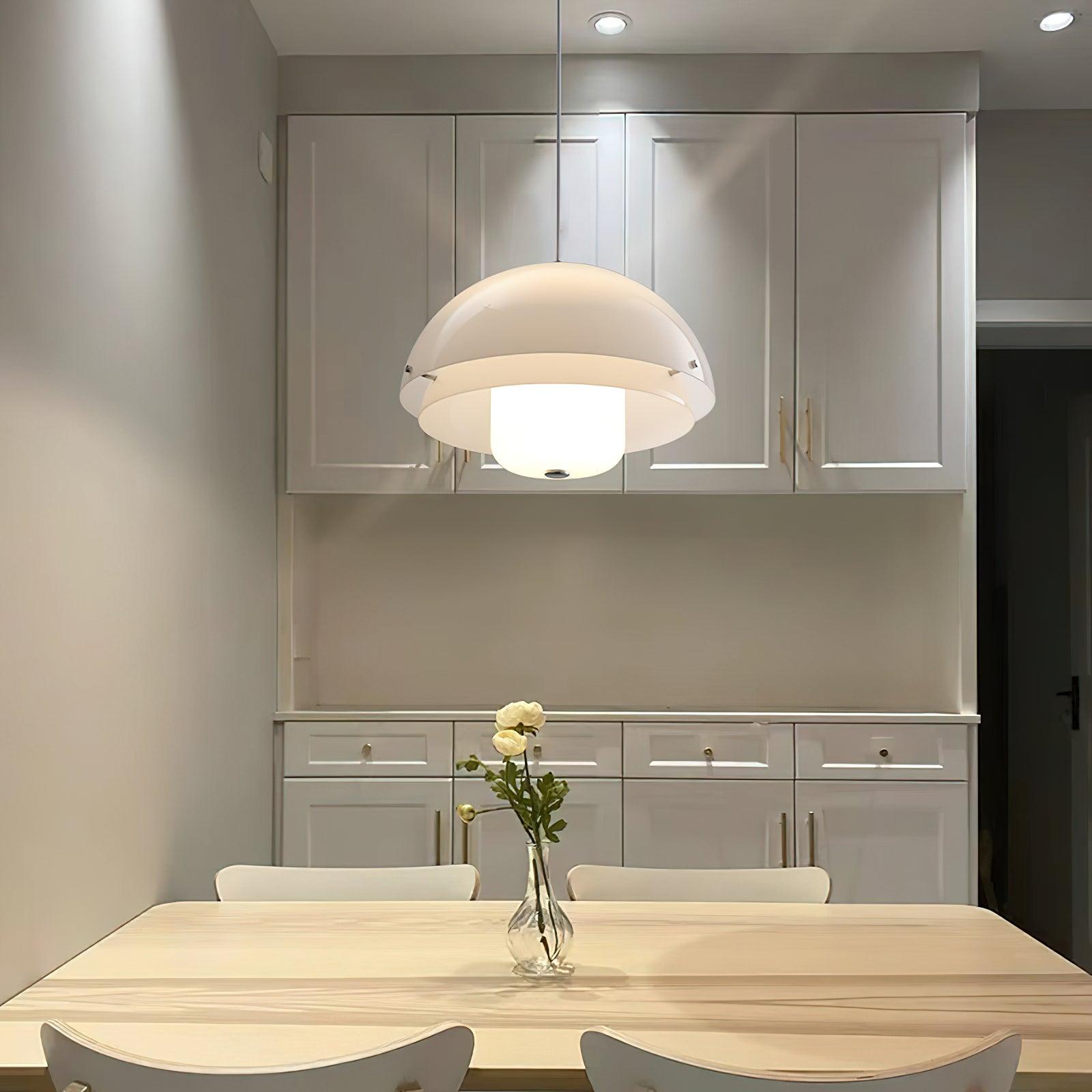 Milk White Layer Pendant Lamp - Blowlighting