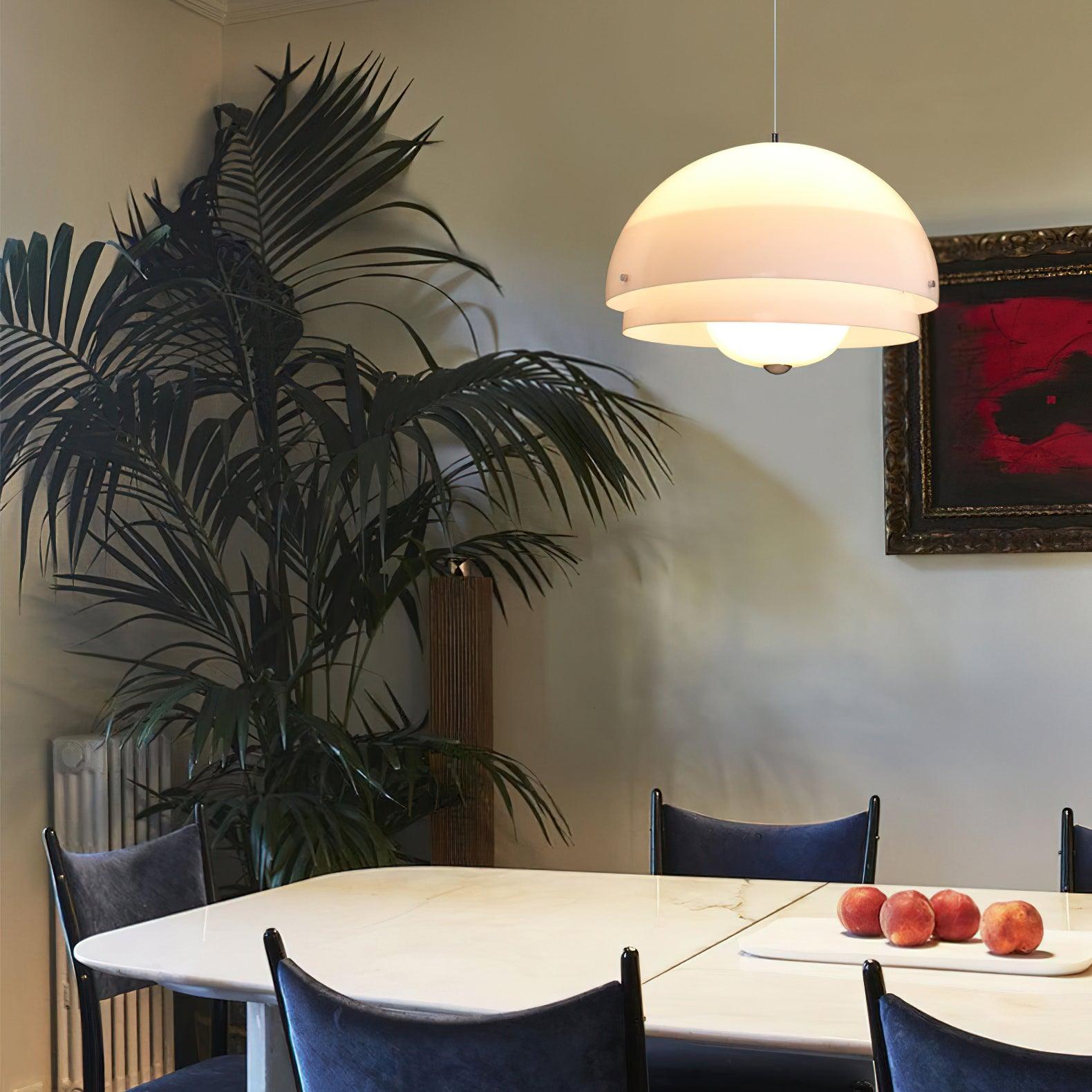 Milk White Layer Pendant Lamp - Blowlighting