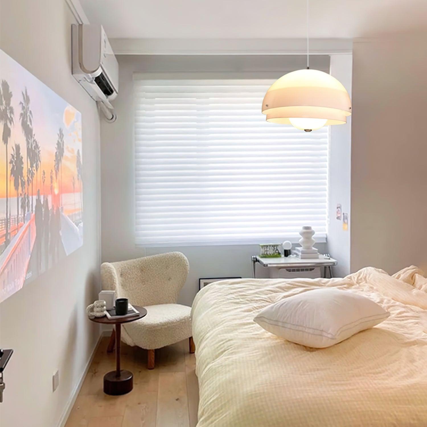 Milk White Layer Pendant Lamp - Blowlighting