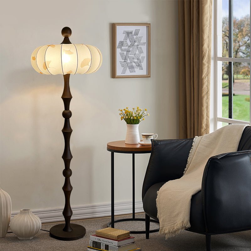 Milo Walnut Floor Lamp - Blowlighting