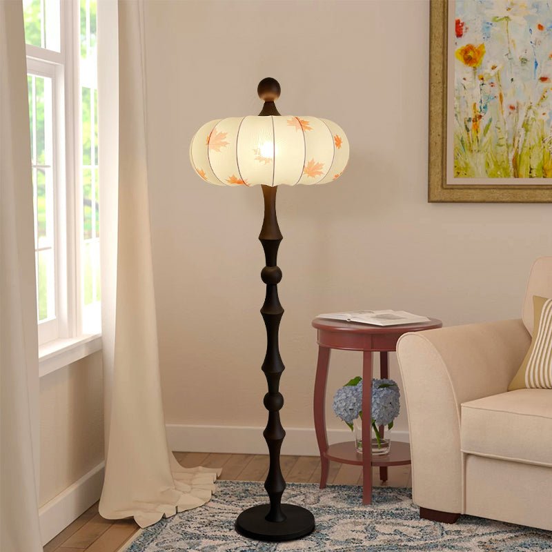 Milo Walnut Floor Lamp - Blowlighting