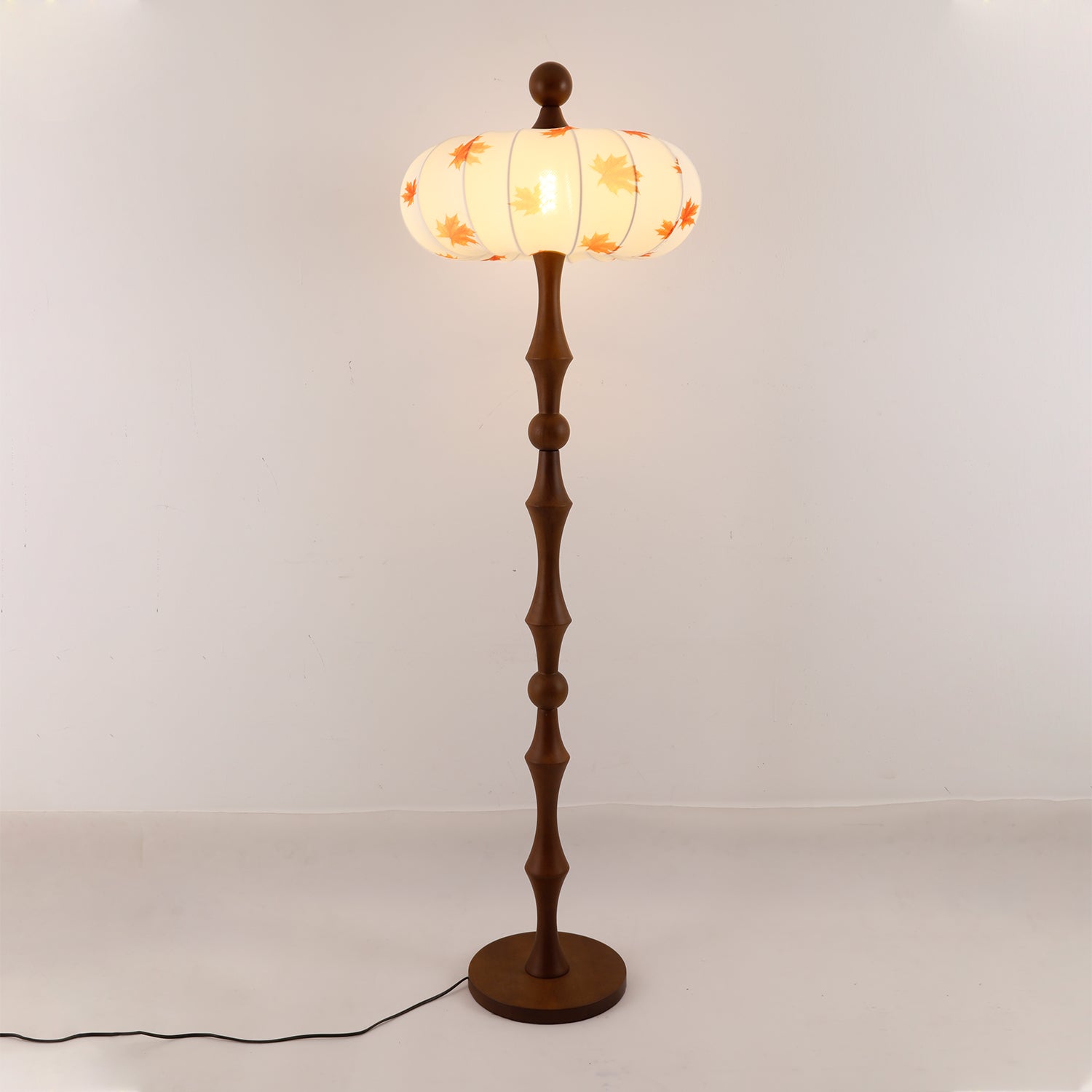 Milo Walnut Floor Lamp - Blowlighting