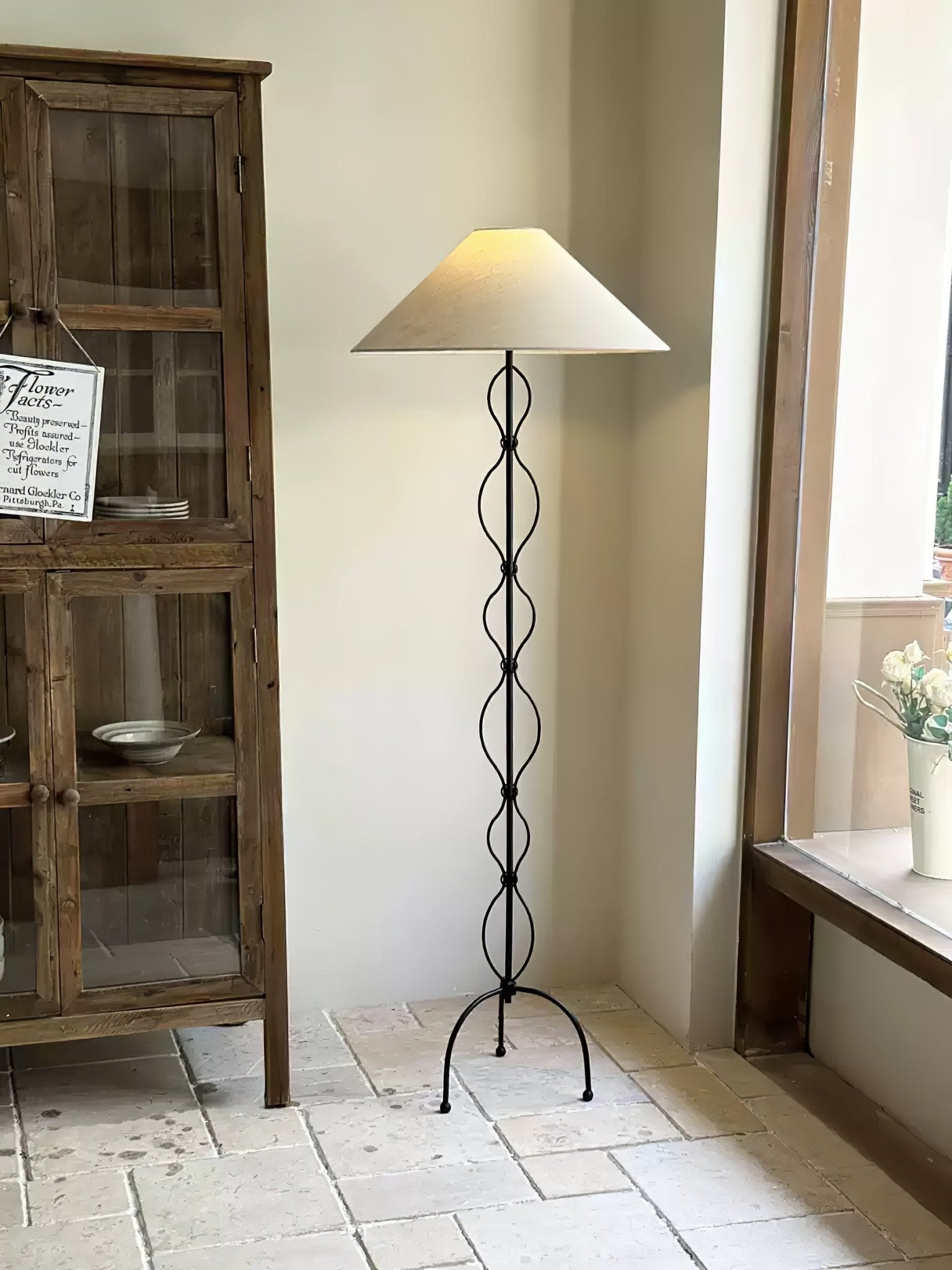 Minimalist Iron Twist Floor Lamp - Blowlighting
