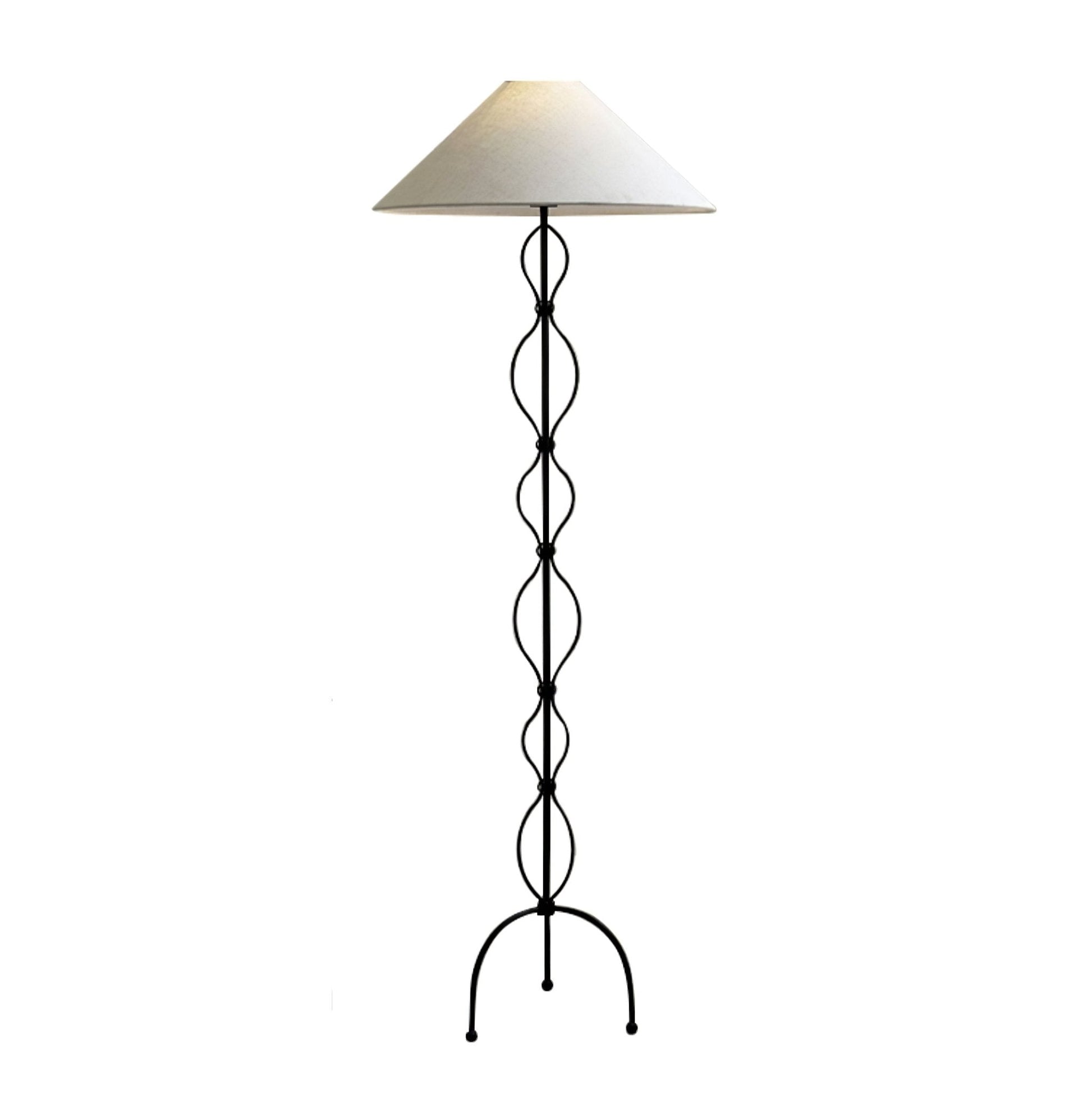 Minimalist Iron Twist Floor Lamp - Blowlighting