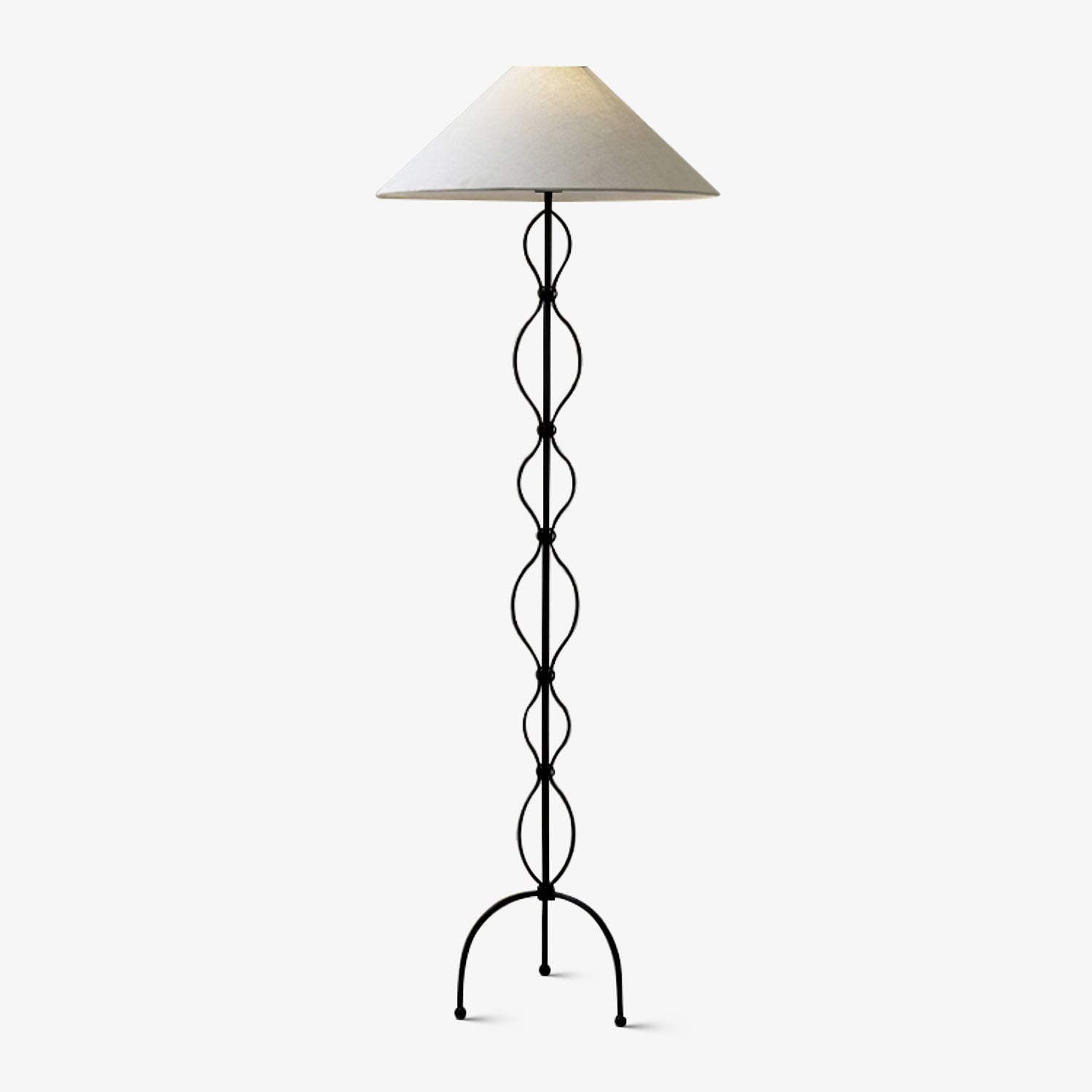 Minimalist Iron Twist Floor Lamp - Blowlighting