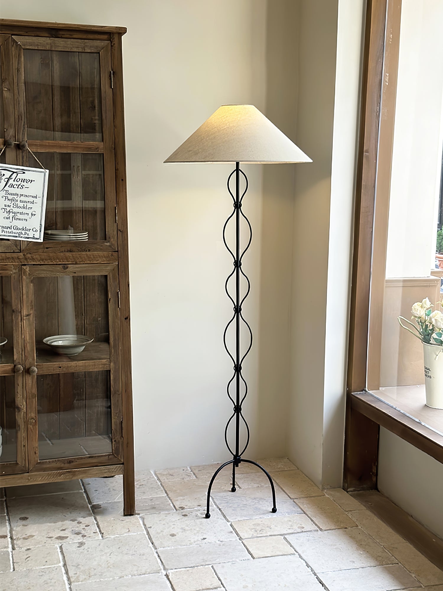 Minimalist Iron Twist Floor Lamp - Blowlighting