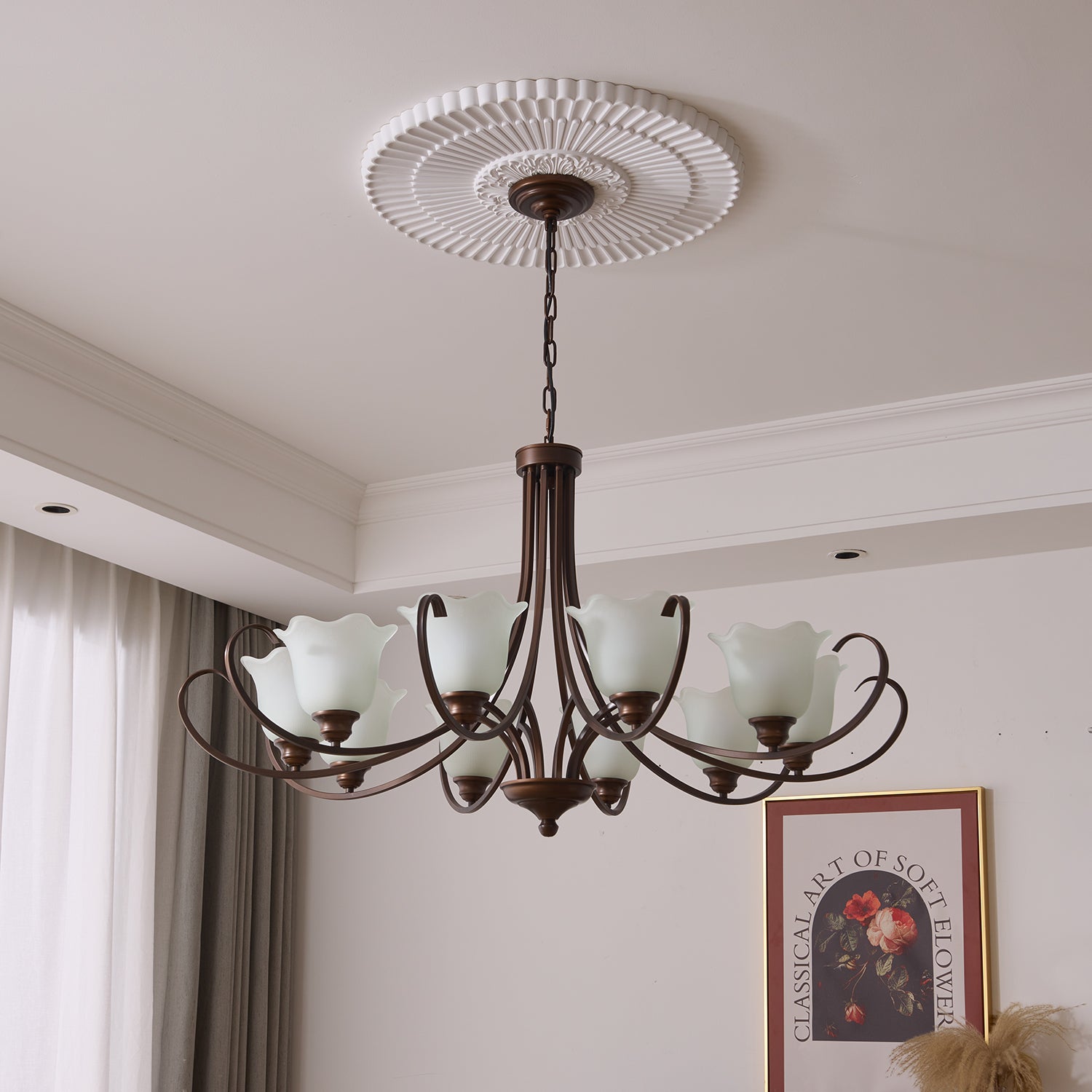Mireille Floral Chandelier - Blowlighting