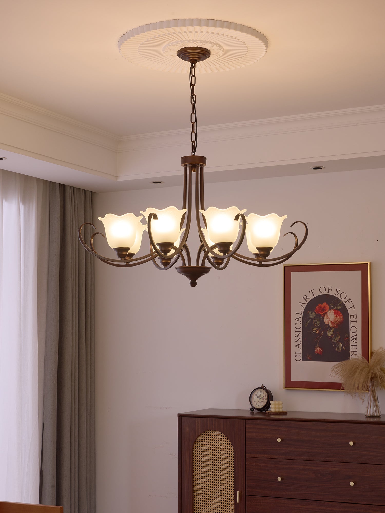 Mireille Floral Chandelier - Blowlighting