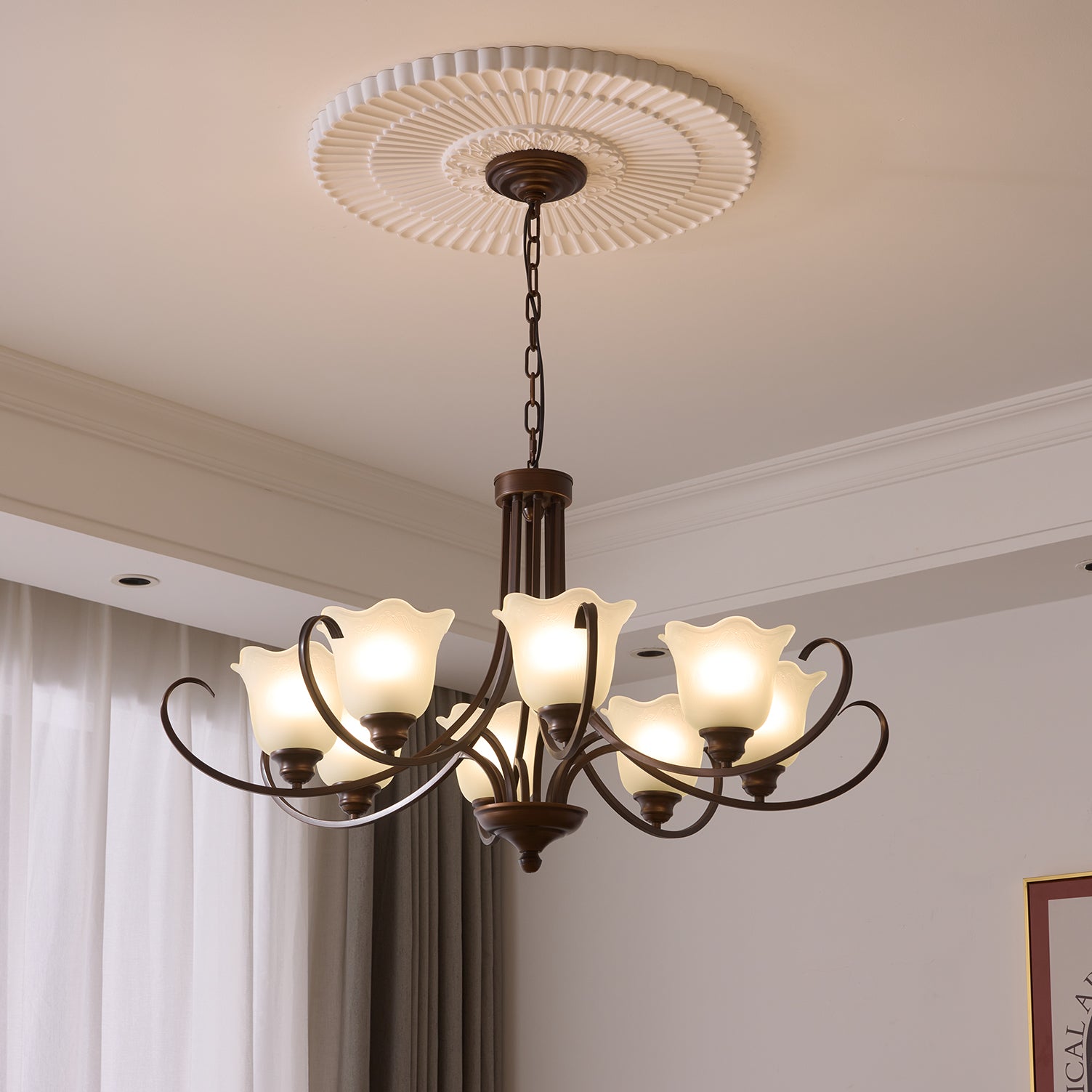 Mireille Floral Chandelier - Blowlighting