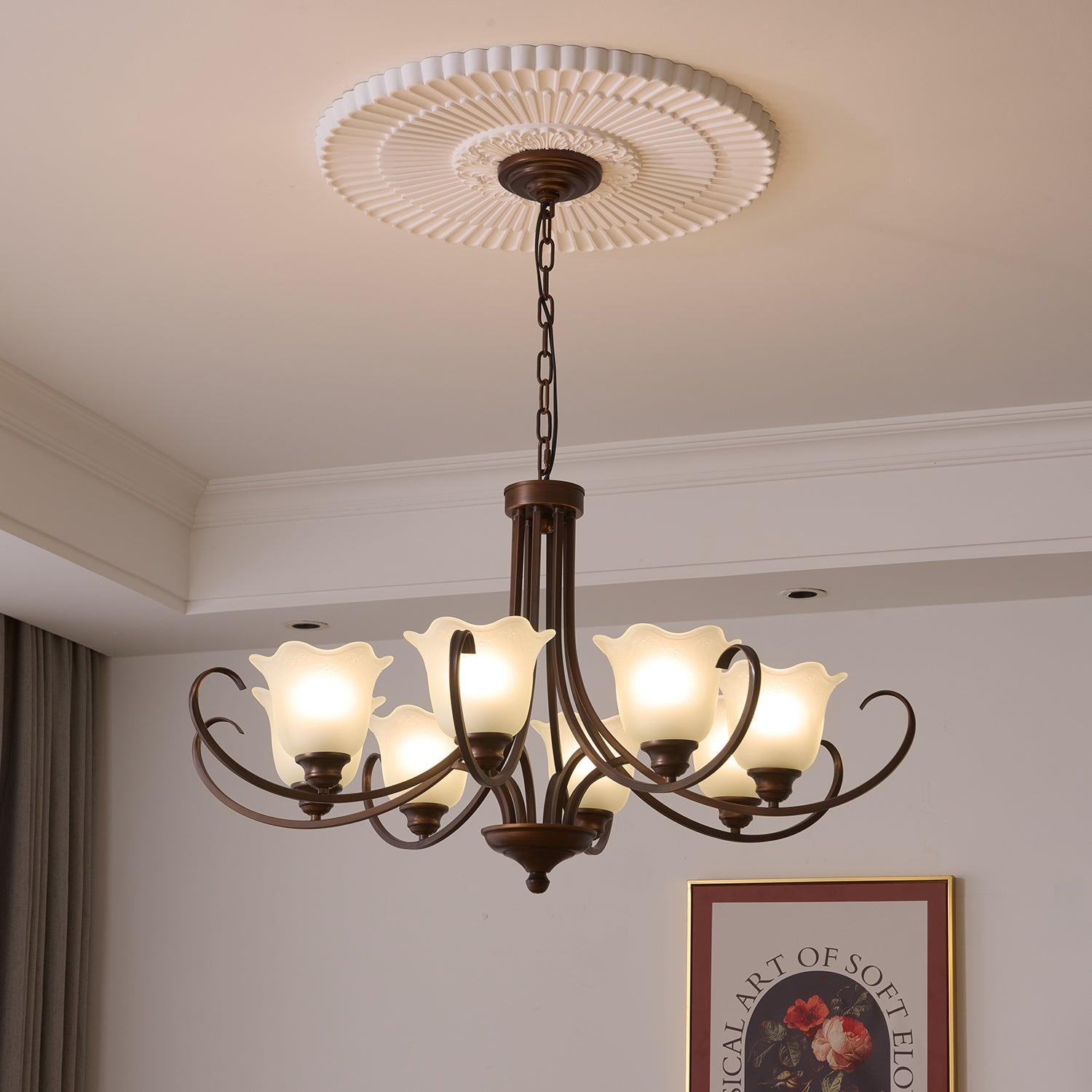 Mireille Floral Chandelier - Blowlighting