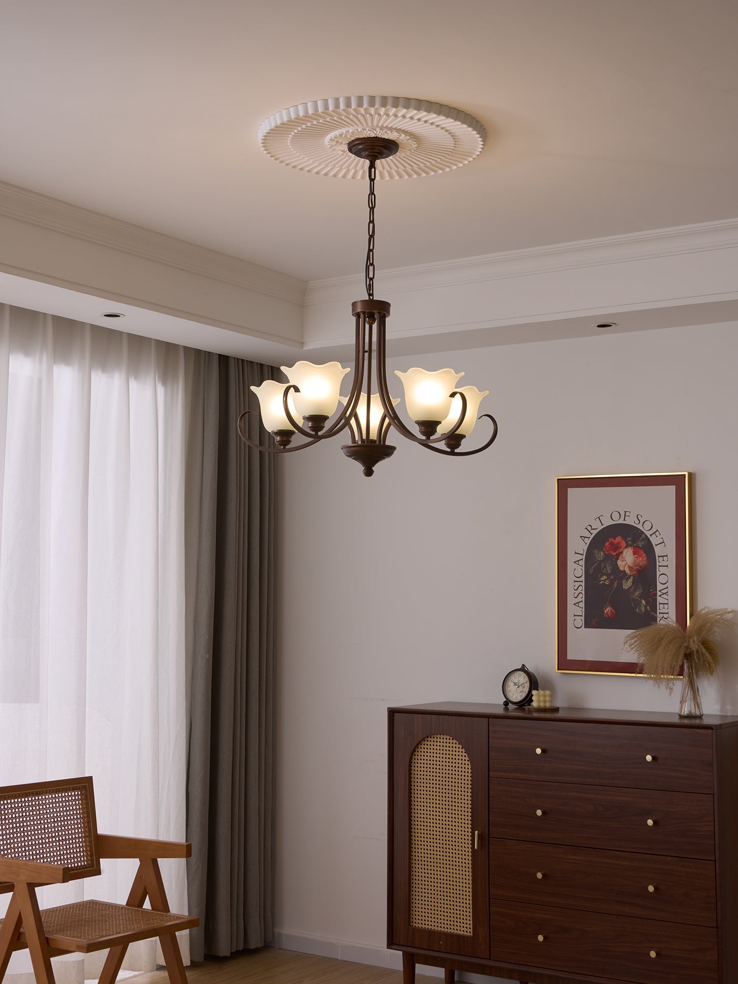 Mireille Floral Chandelier - Blowlighting