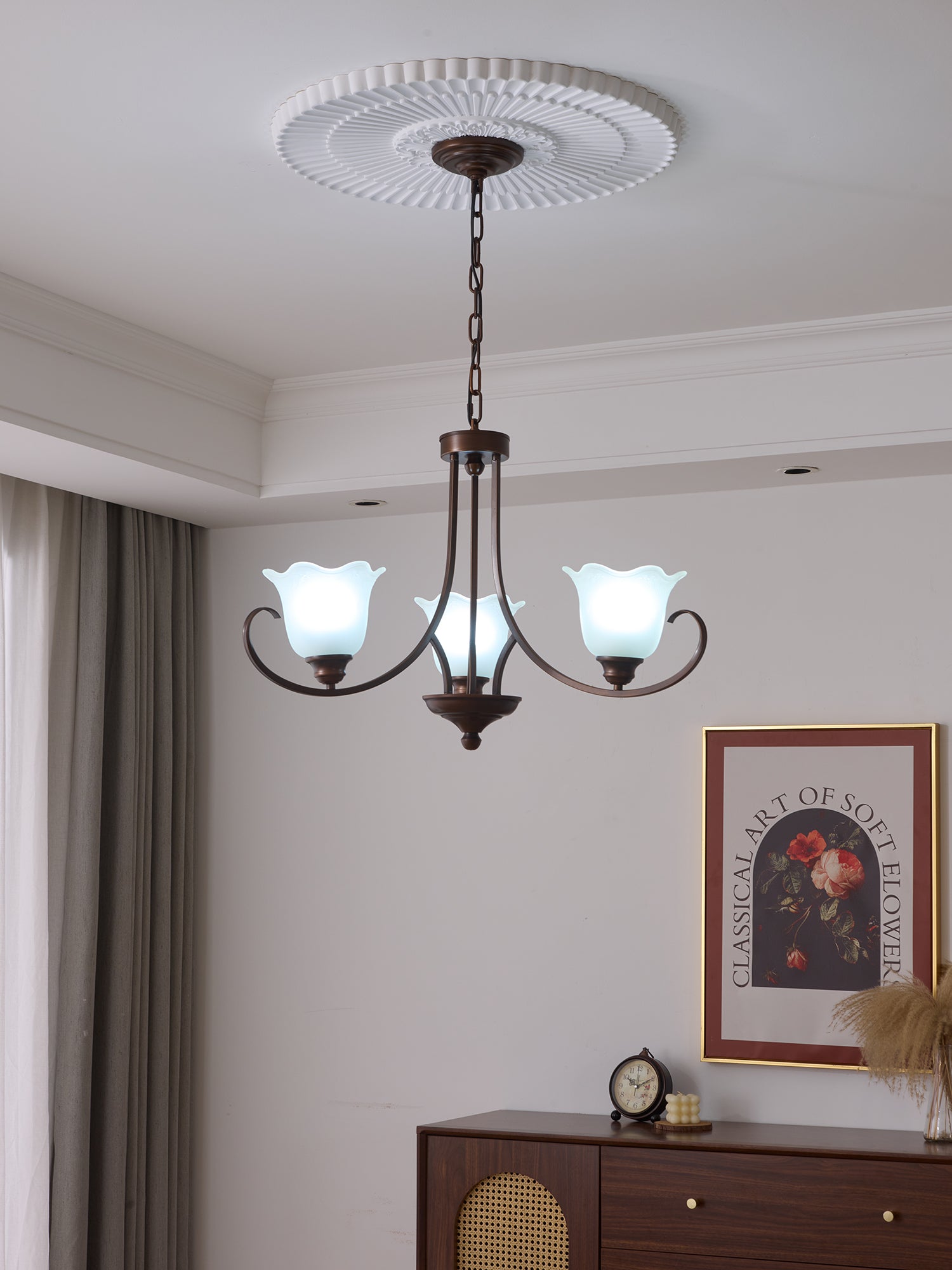 Mireille Floral Chandelier - Blowlighting