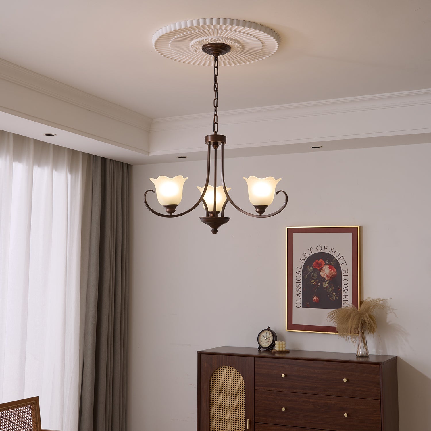 Mireille Floral Chandelier - Blowlighting