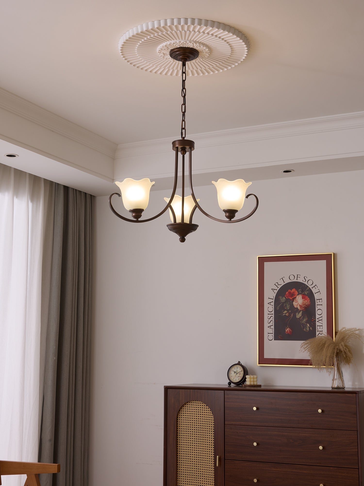 Mireille Floral Chandelier - Blowlighting