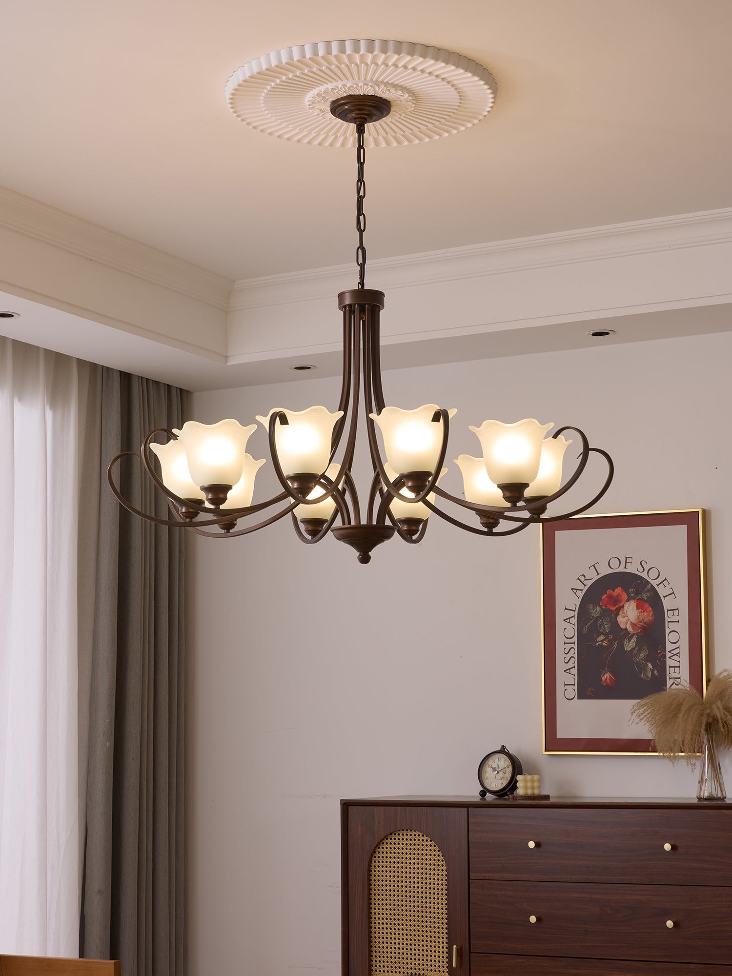 Mireille Floral Chandelier - Blowlighting