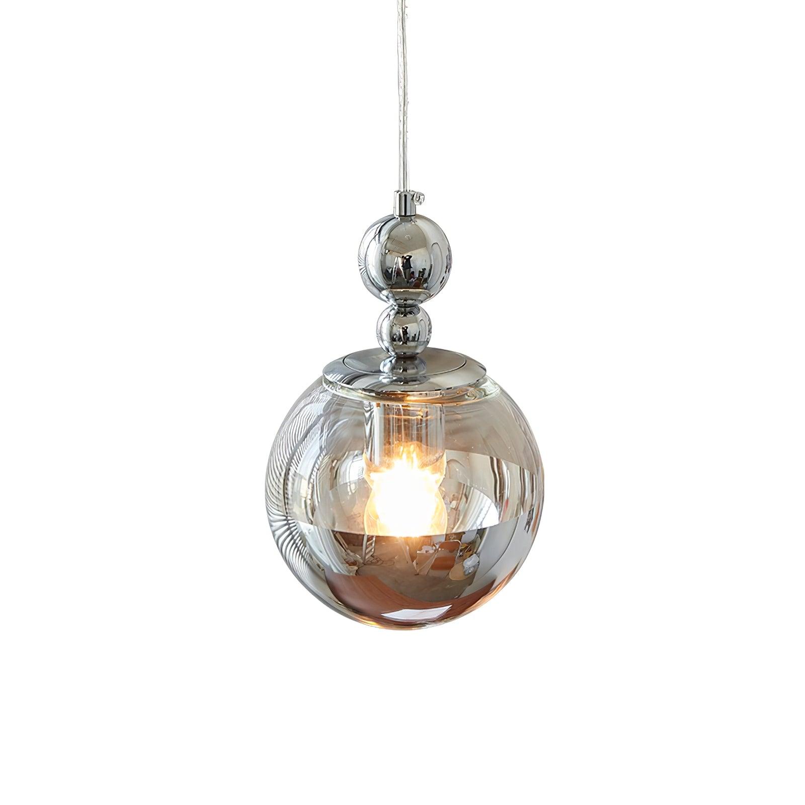Zanorir Modern Minimalist Art Mirrorball Glass Metal Pendant Light - Blowlighting