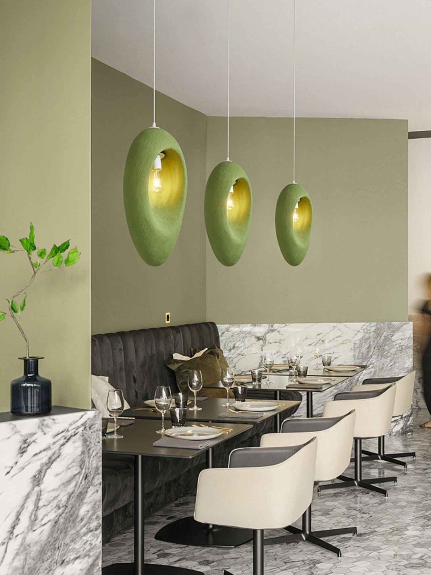 Ulrinara Modern Minimalist Plastic Pendant Light - Blowlighting