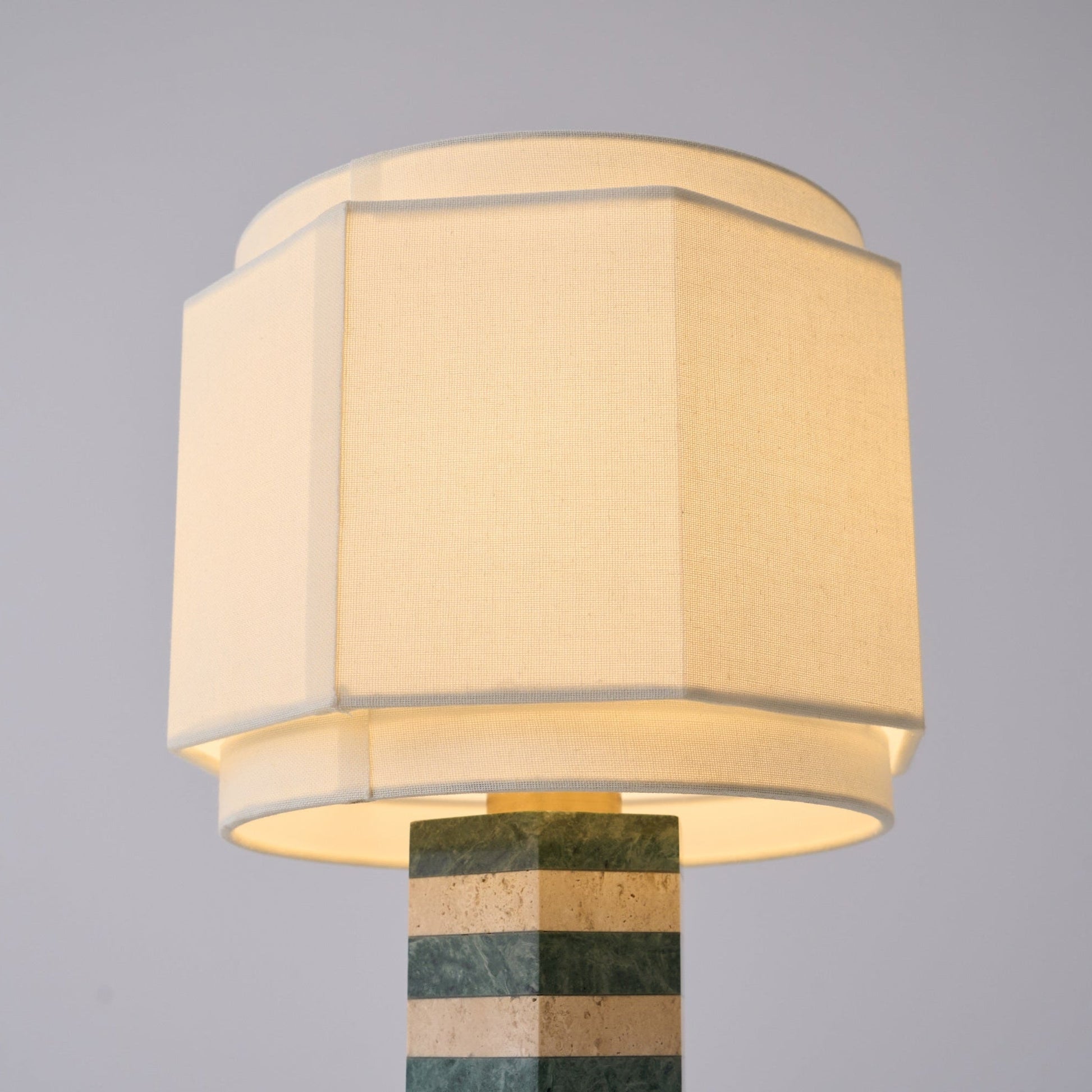 Modari Striped Stone Table Lamp - Blowlighting