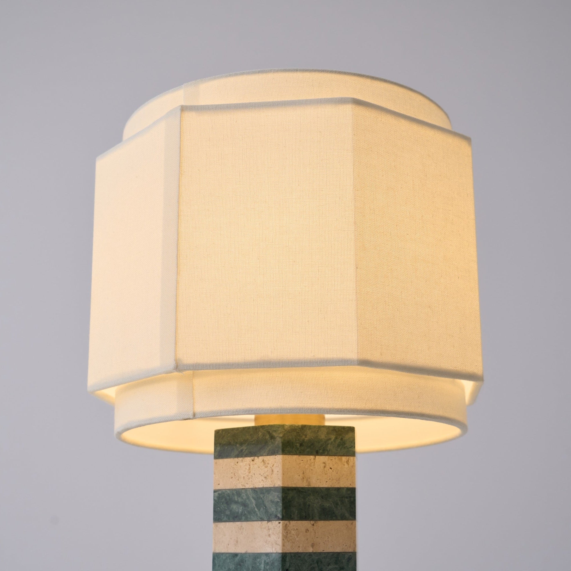 Modari Striped Stone Table Lamp - Blowlighting