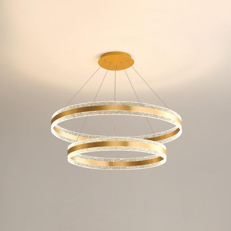 Modern Circle LED Chandelier - Blowlighting