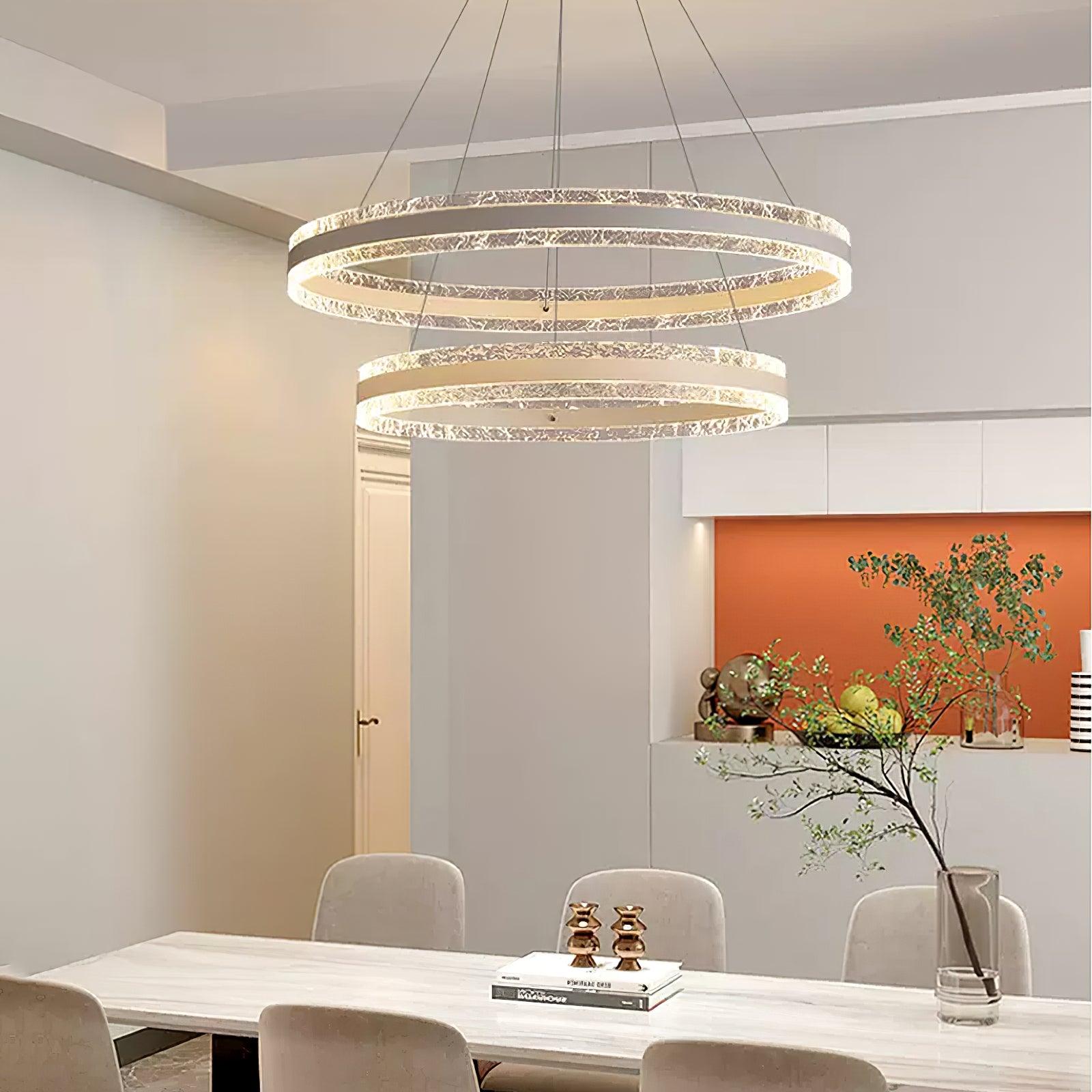 Modern Circle LED Chandelier - Blowlighting