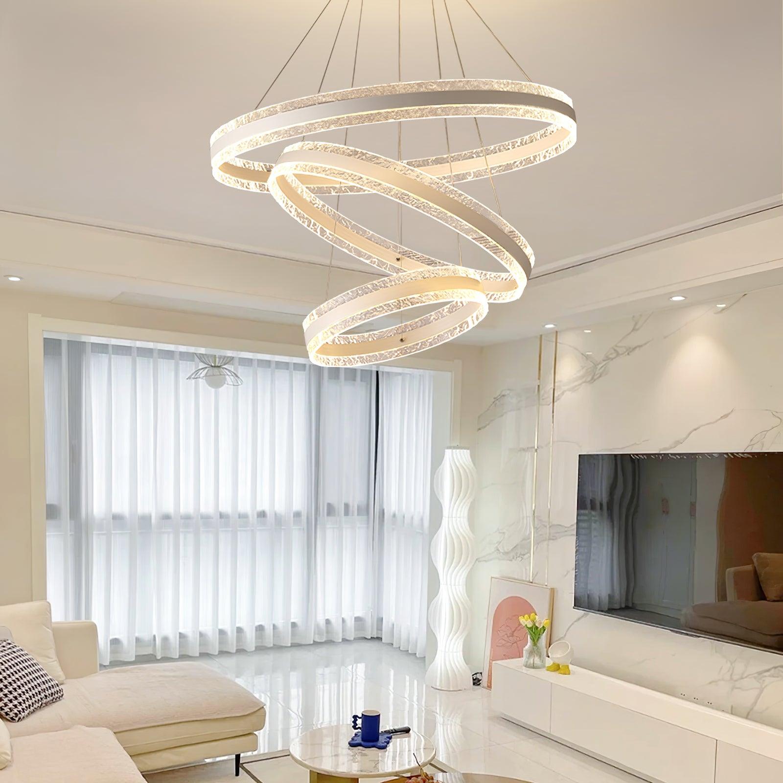 Modern Circle LED Chandelier - Blowlighting