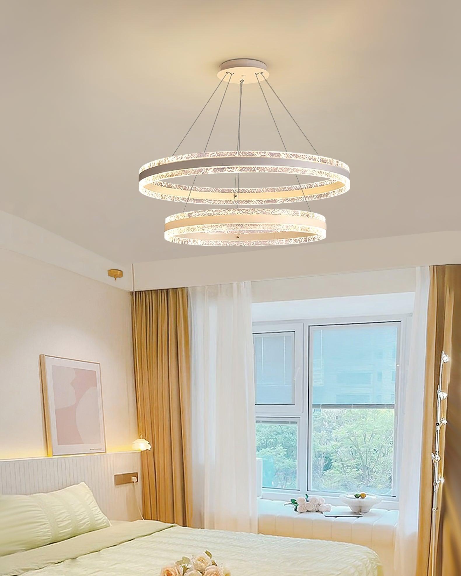 Modern Circle LED Chandelier - Blowlighting
