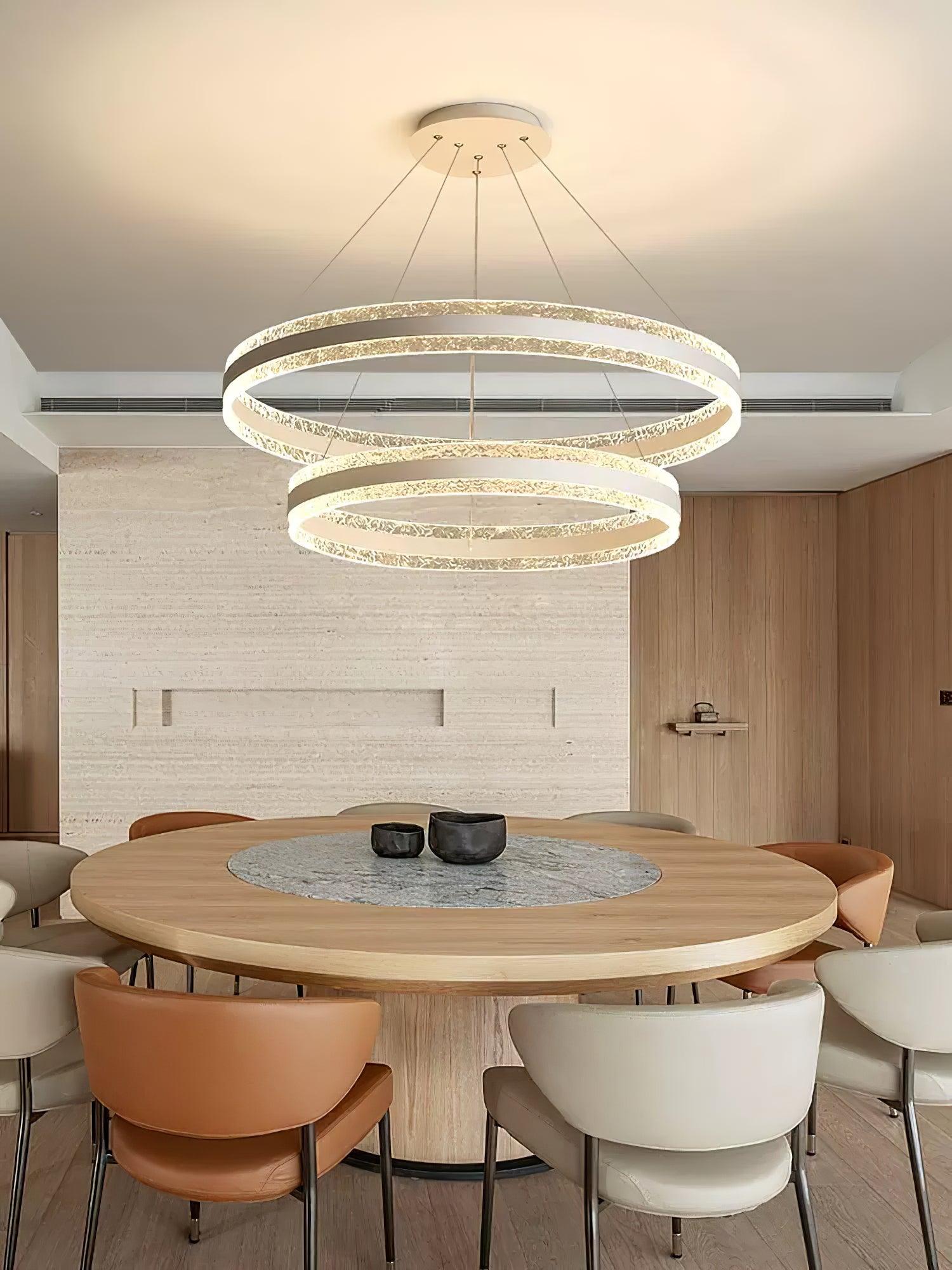 Modern Circle LED Chandelier - Blowlighting