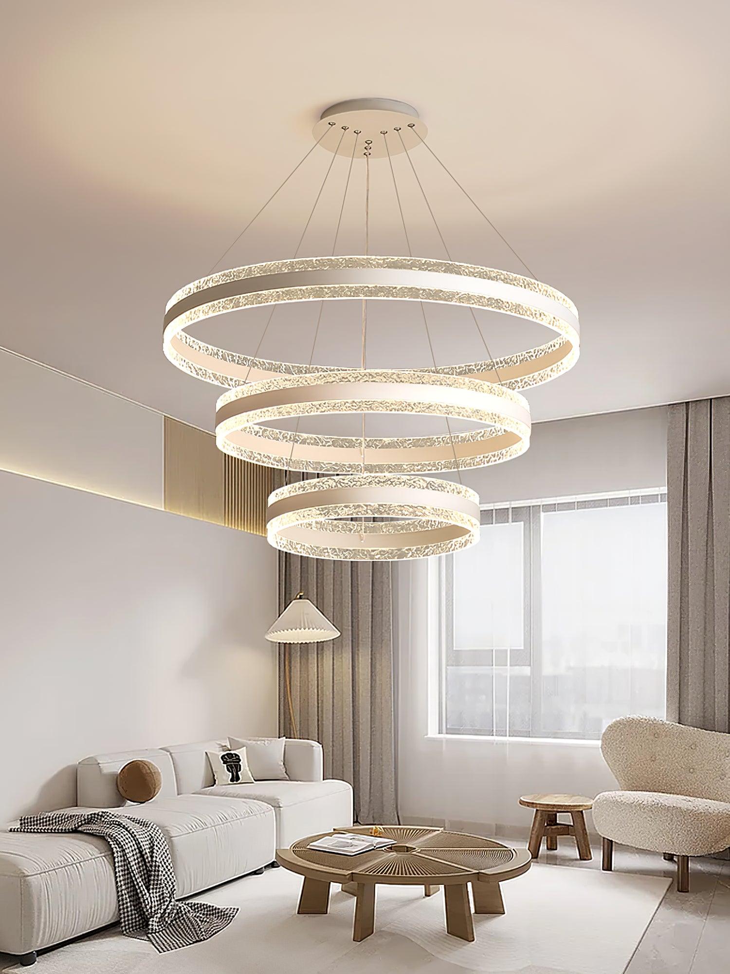 Modern Circle LED Chandelier - Blowlighting