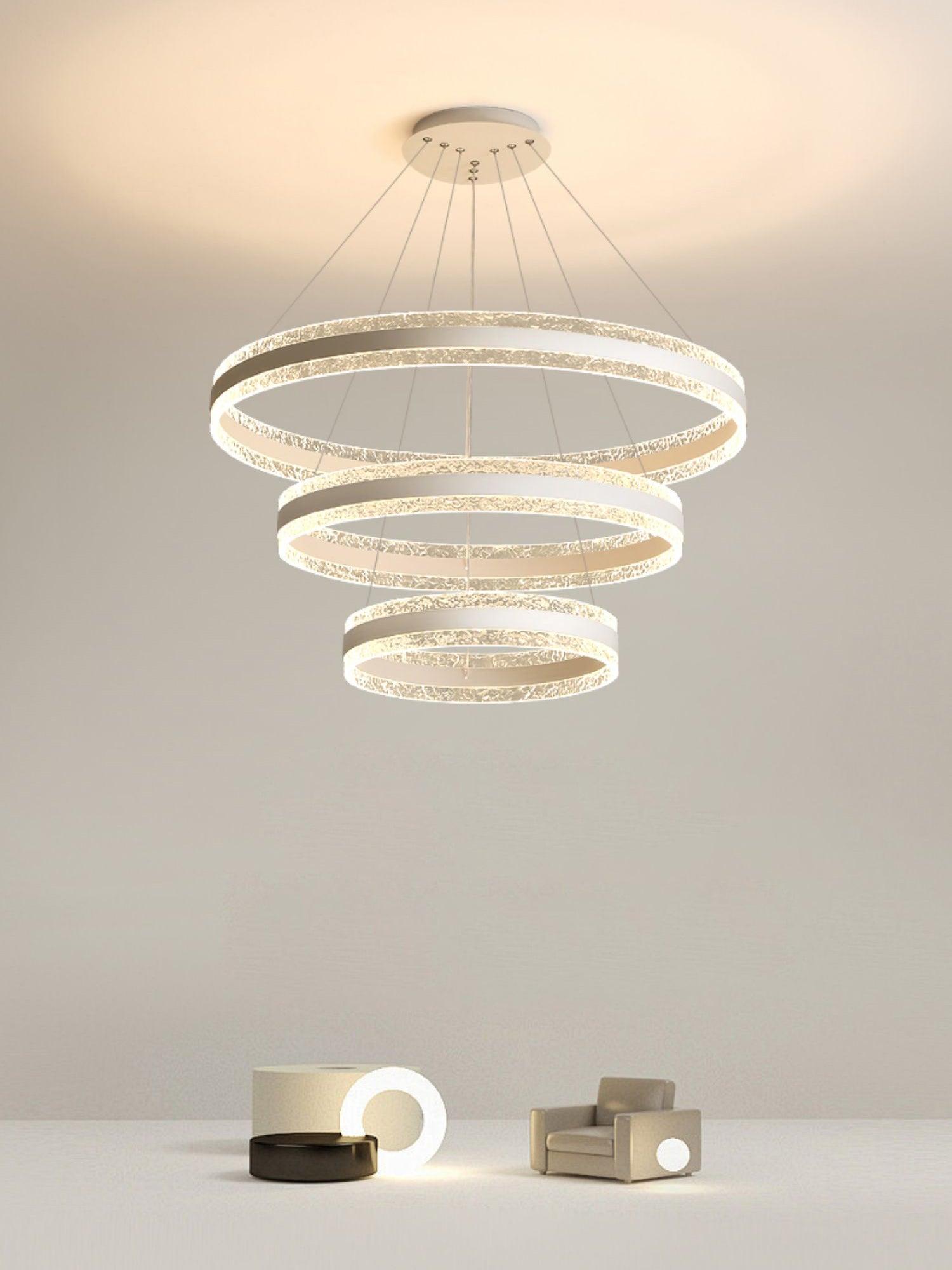 Modern Circle LED Chandelier - Blowlighting