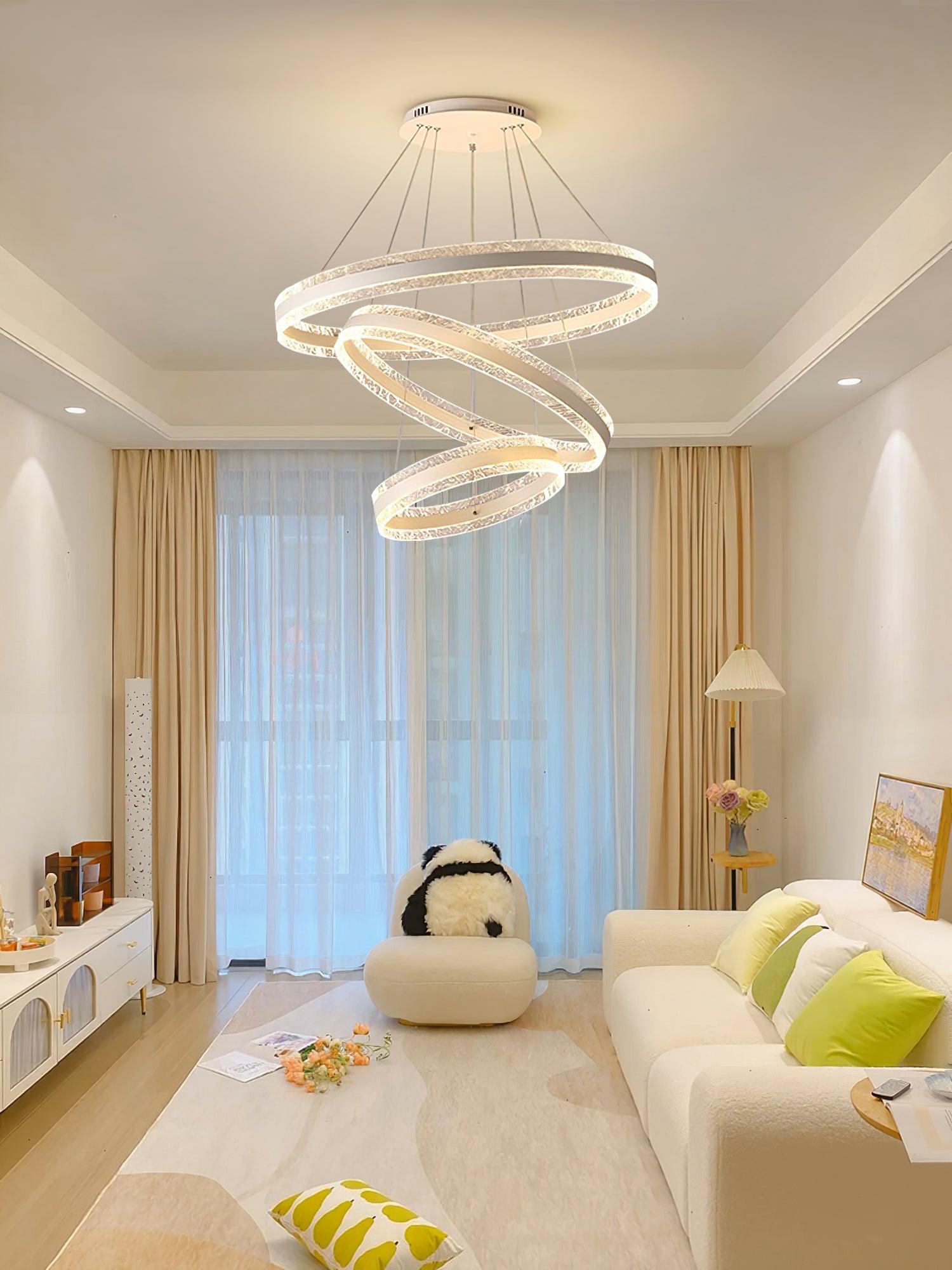 Modern Circle LED Chandelier - Blowlighting