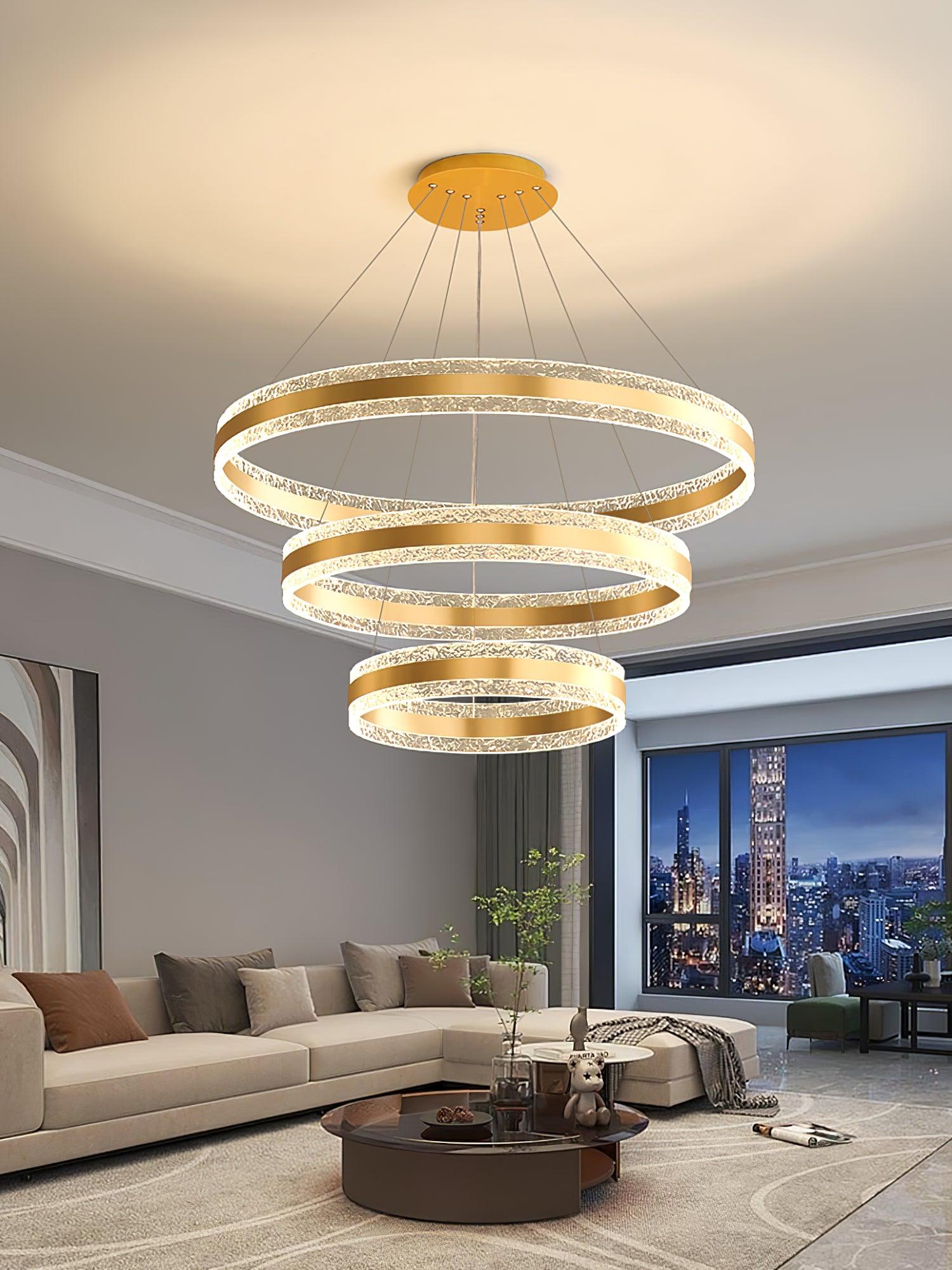 Modern Circle LED Chandelier - Blowlighting