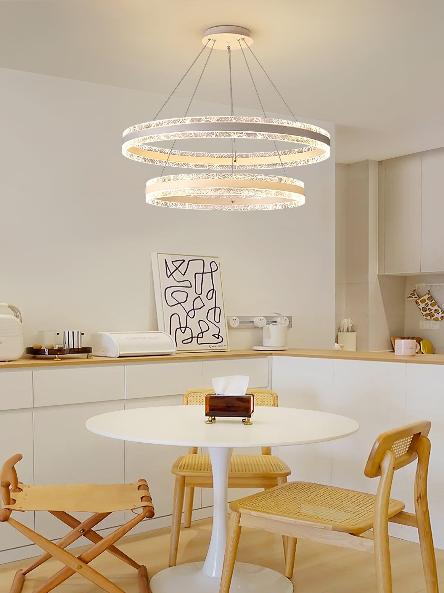 Modern Circle LED Chandelier - Blowlighting