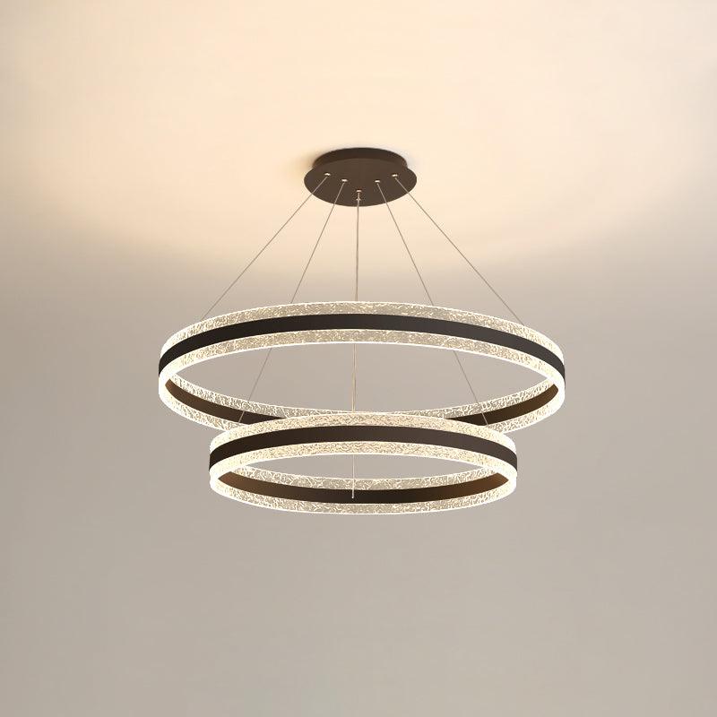 Modern Circle LED Chandelier - Blowlighting