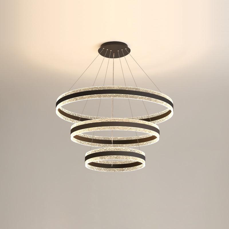 Modern Circle LED Chandelier - Blowlighting