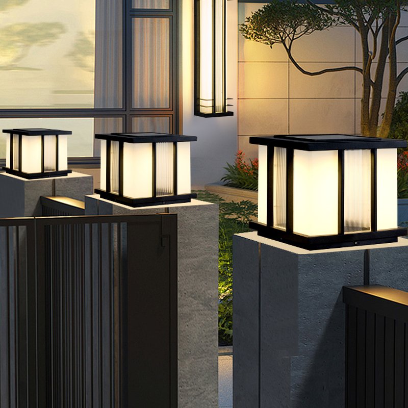 Modern Cube Solar Outdoor Light - Blowlighting