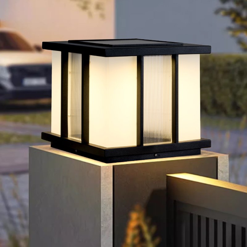 Modern Cube Solar Outdoor Light - Blowlighting