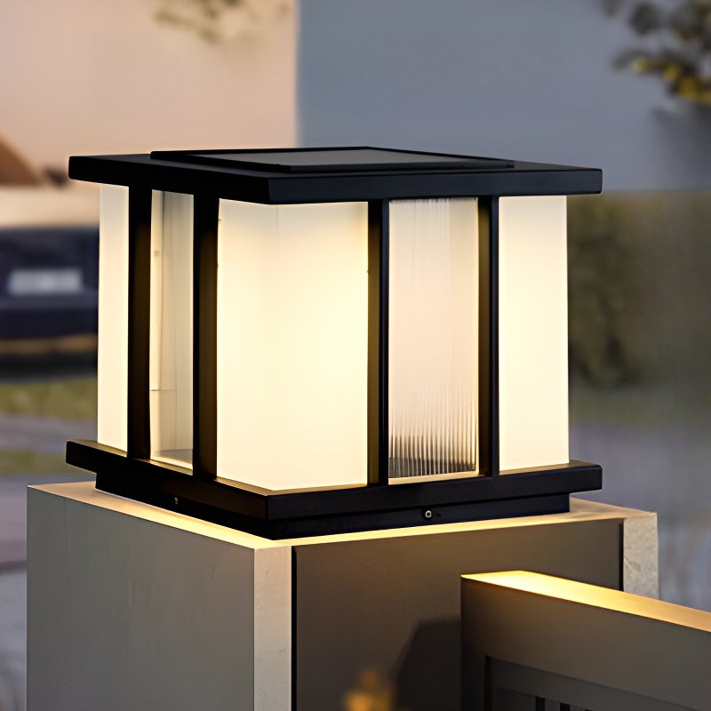 Modern Cube Solar Outdoor Light - Blowlighting