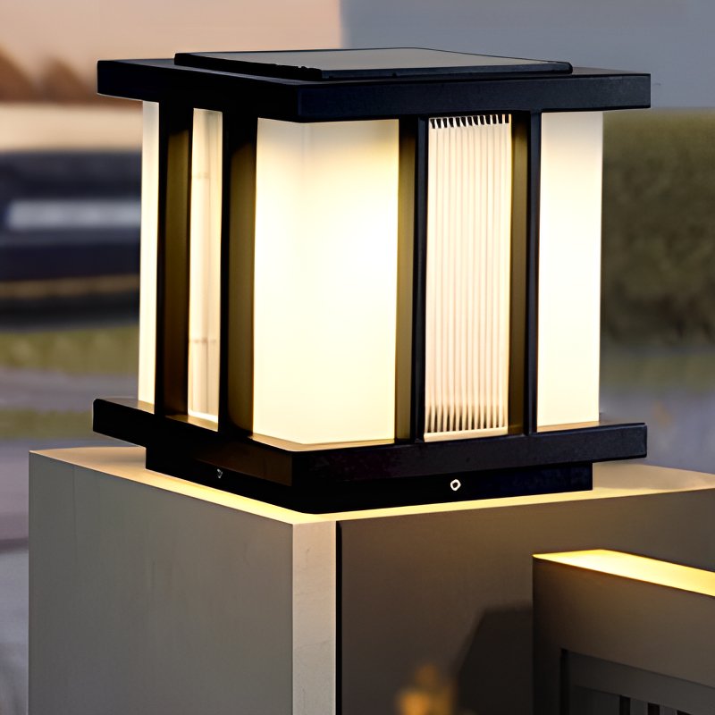 Modern Cube Solar Outdoor Light - Blowlighting