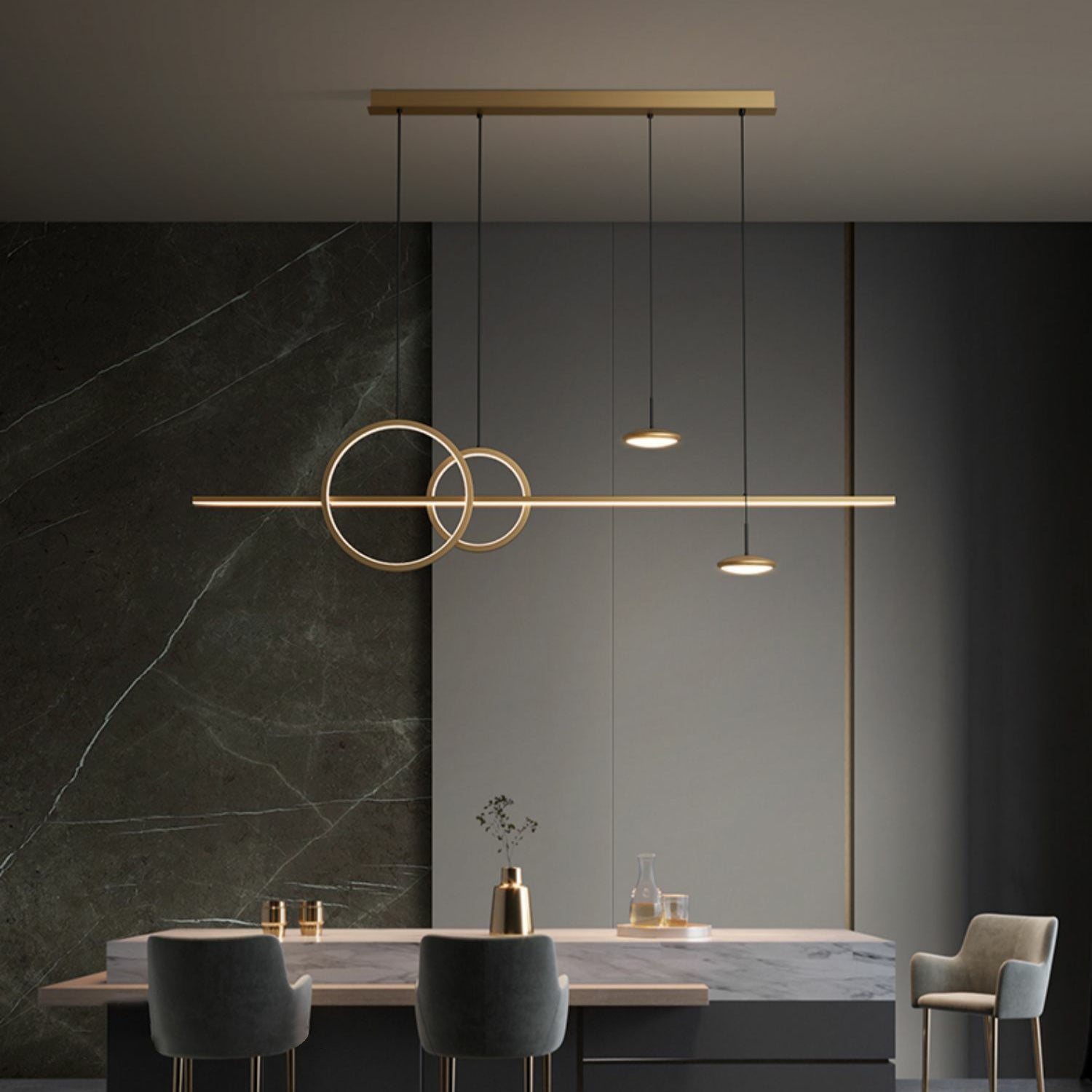 Aurora Pendant Lamp Geometric Ring Minimalist - Blowlighting