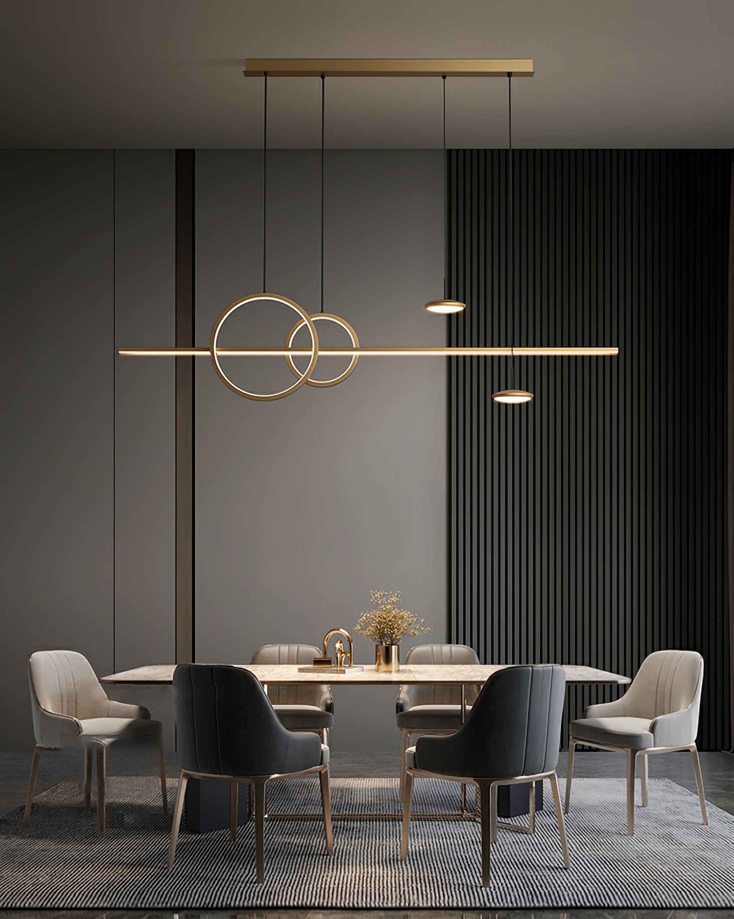 Aurora Pendant Lamp Geometric Ring Minimalist - Blowlighting