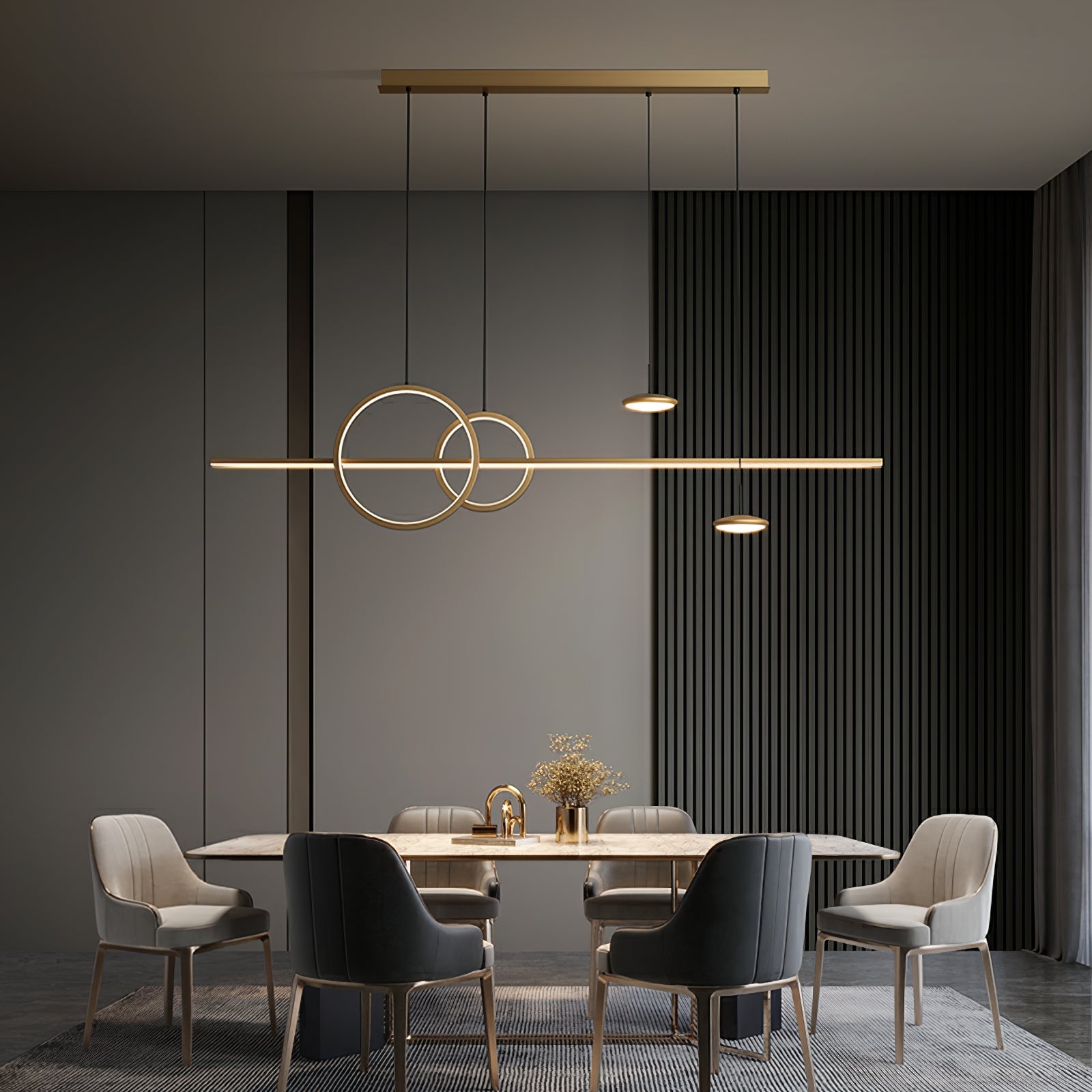 Aurora Pendant Lamp Geometric Ring Minimalist - Blowlighting