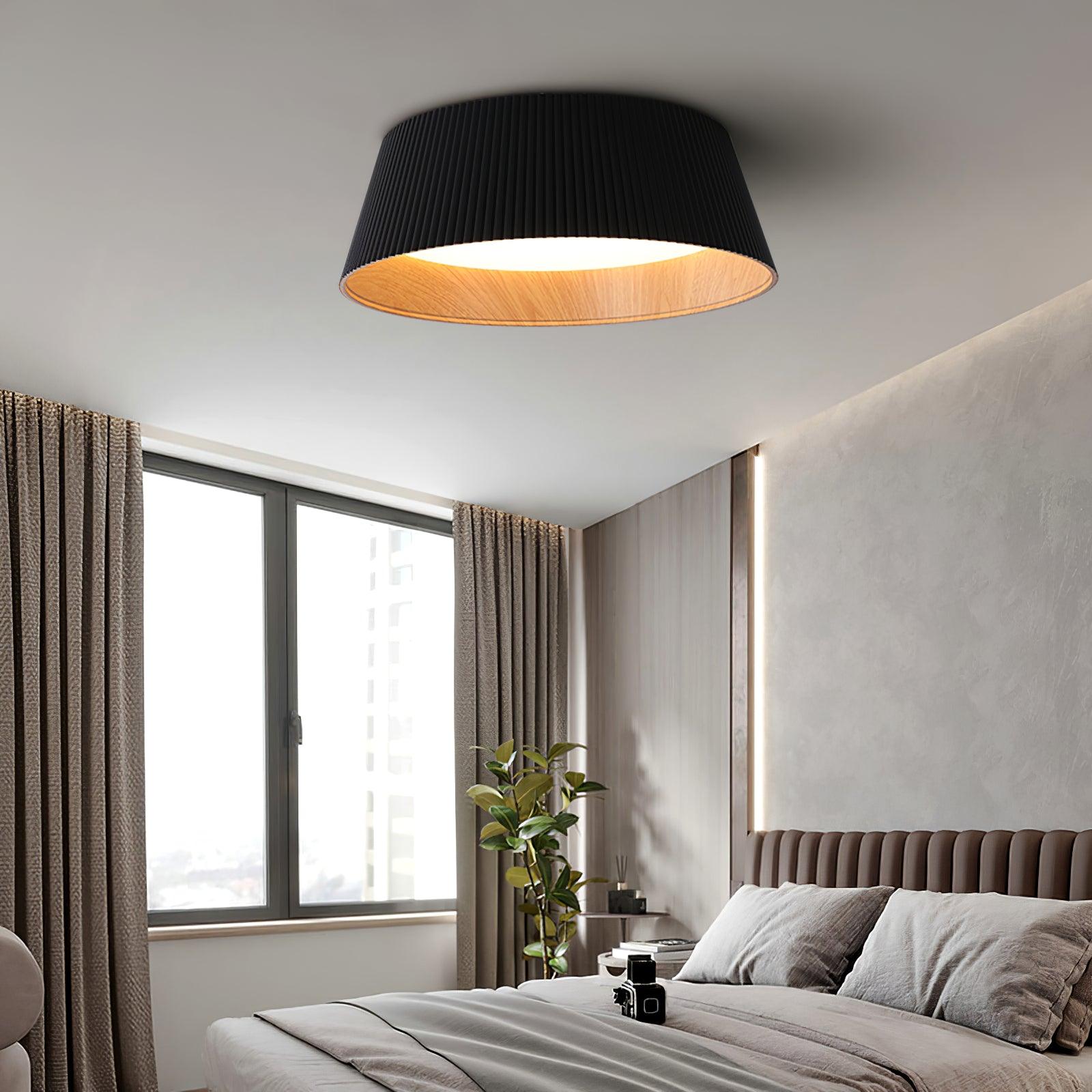 Modern Ribbed Ceiling Light - Blowlighting