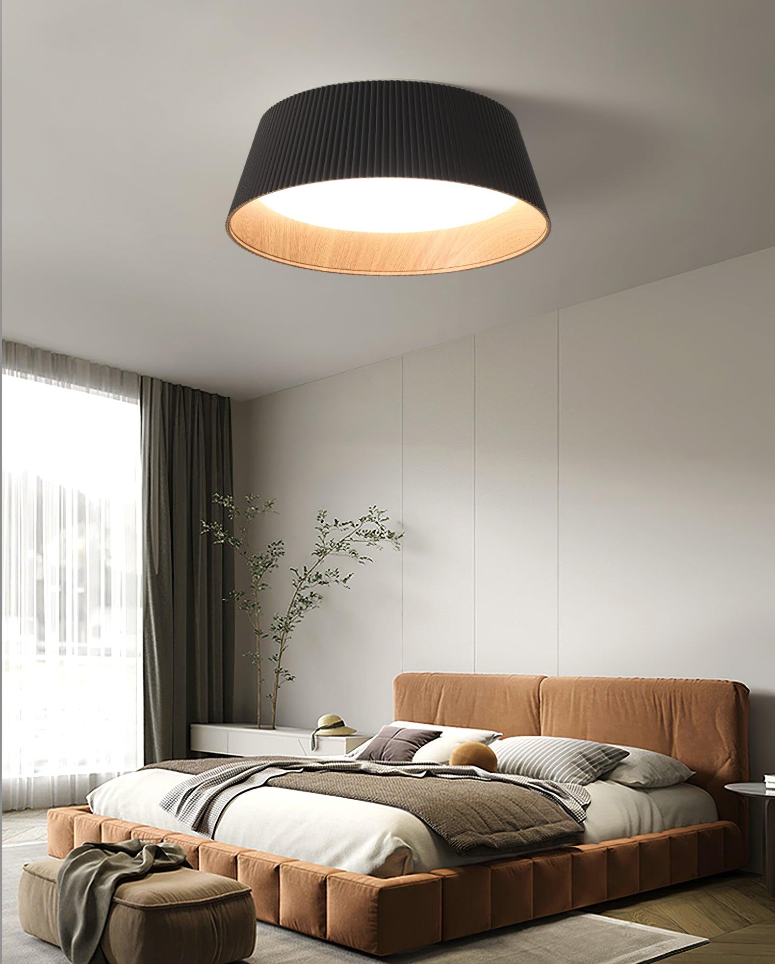 Modern Ribbed Ceiling Light - Blowlighting