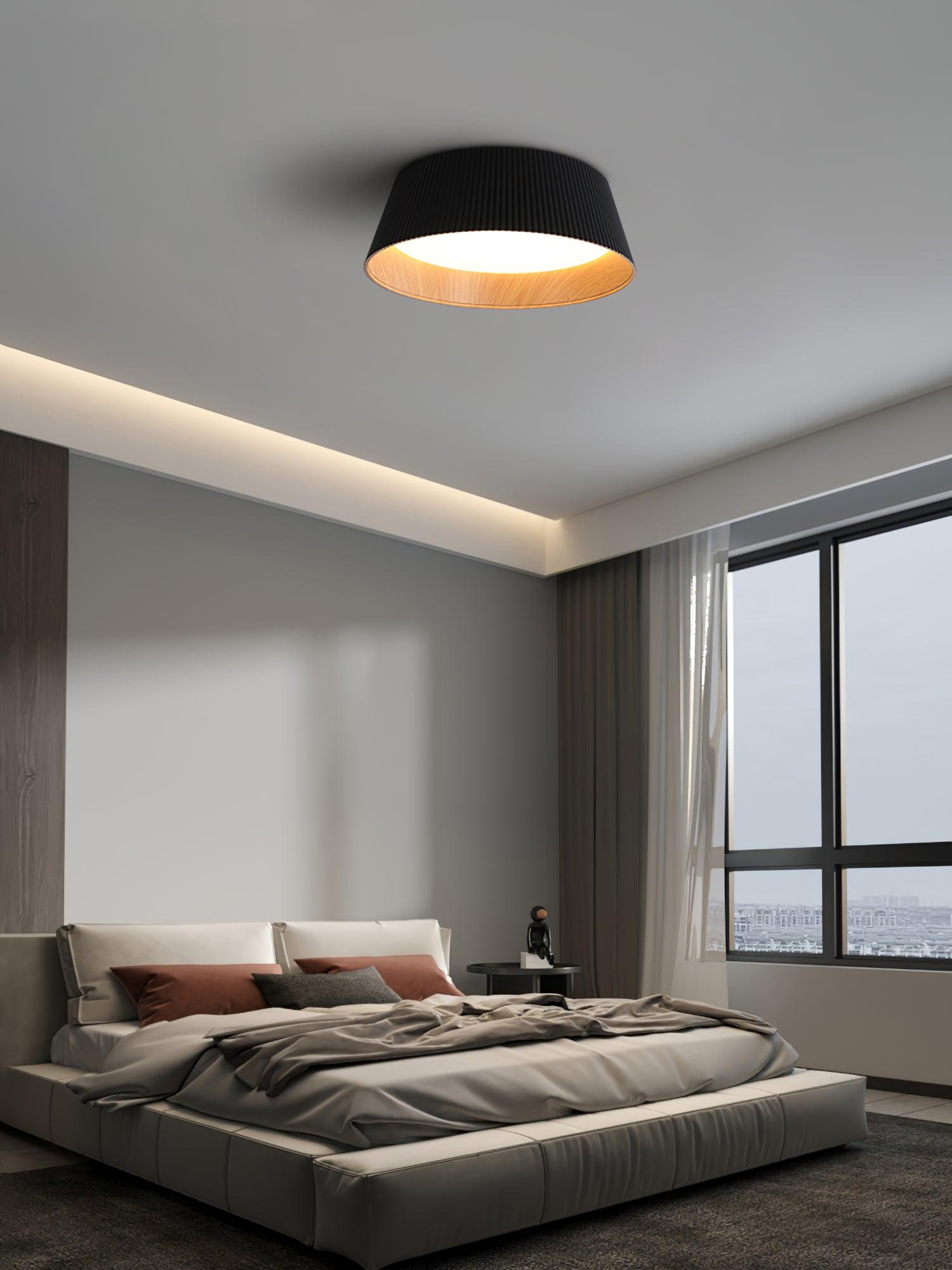Modern Ribbed Ceiling Light - Blowlighting