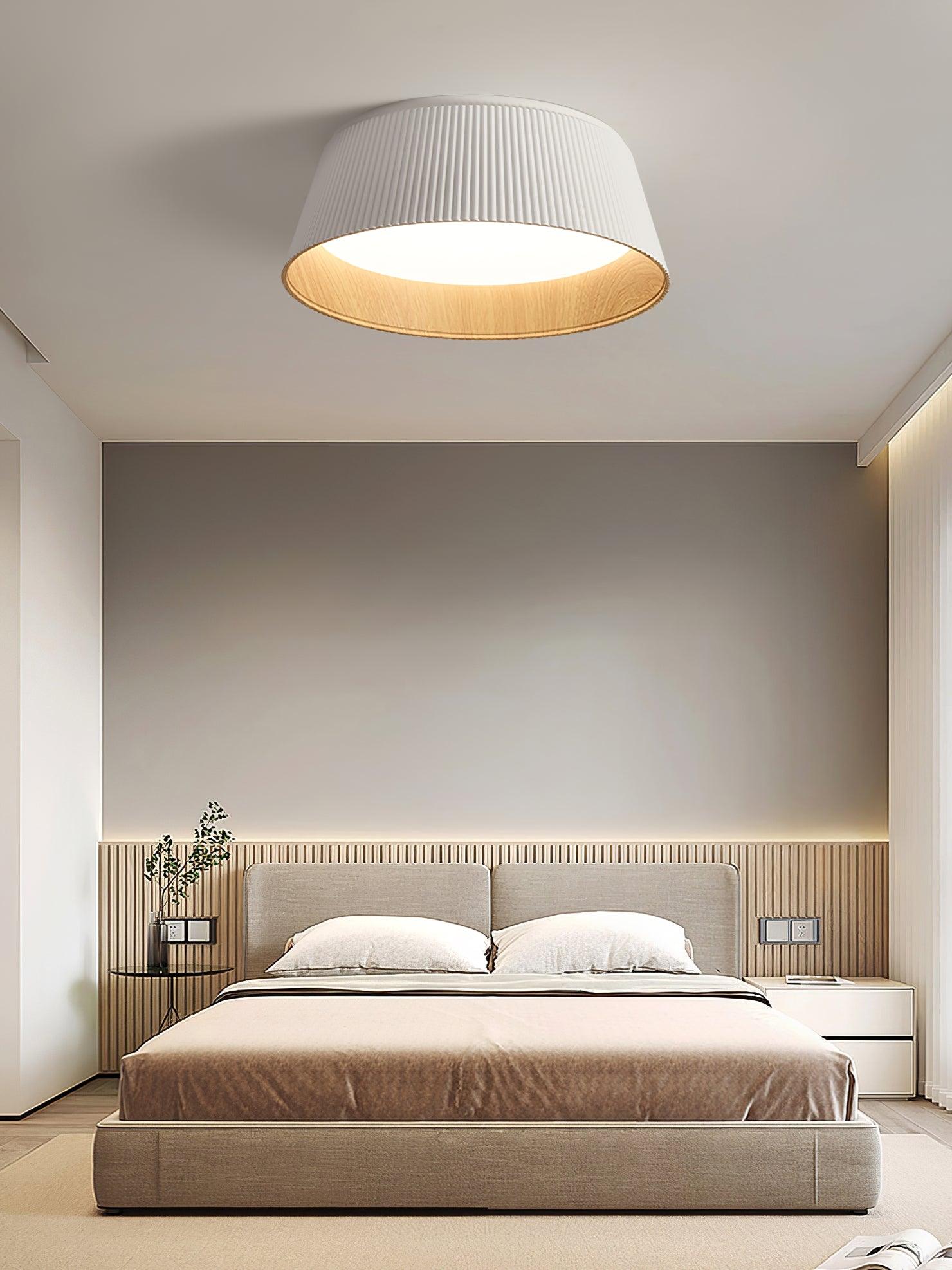 Modern Ribbed Ceiling Light - Blowlighting