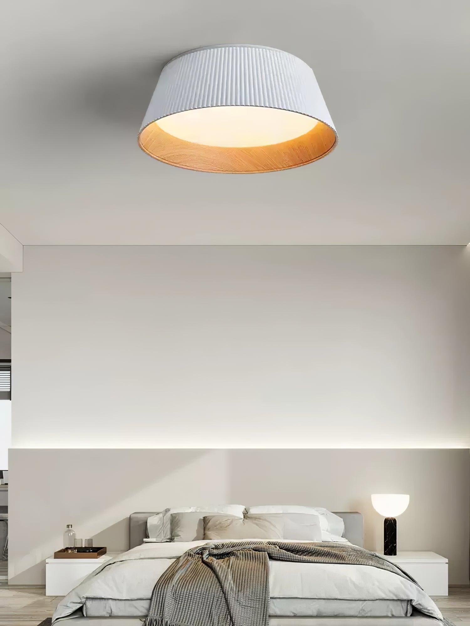 Modern Ribbed Ceiling Light - Blowlighting